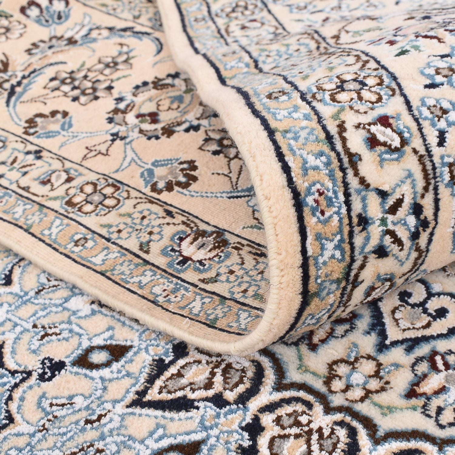 Perserteppich - Nain - Royal - 312 x 209 cm - weiß