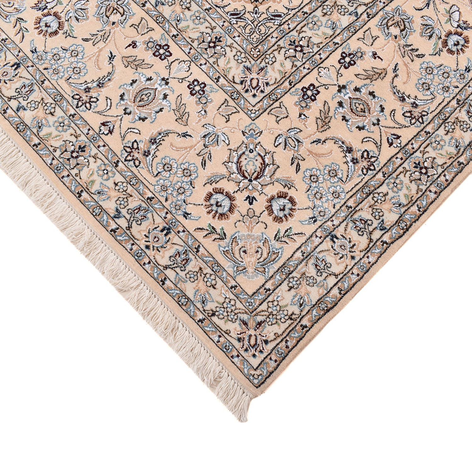 Perserteppich - Nain - Royal quadratisch  - 310 x 305 cm - dunkelblau