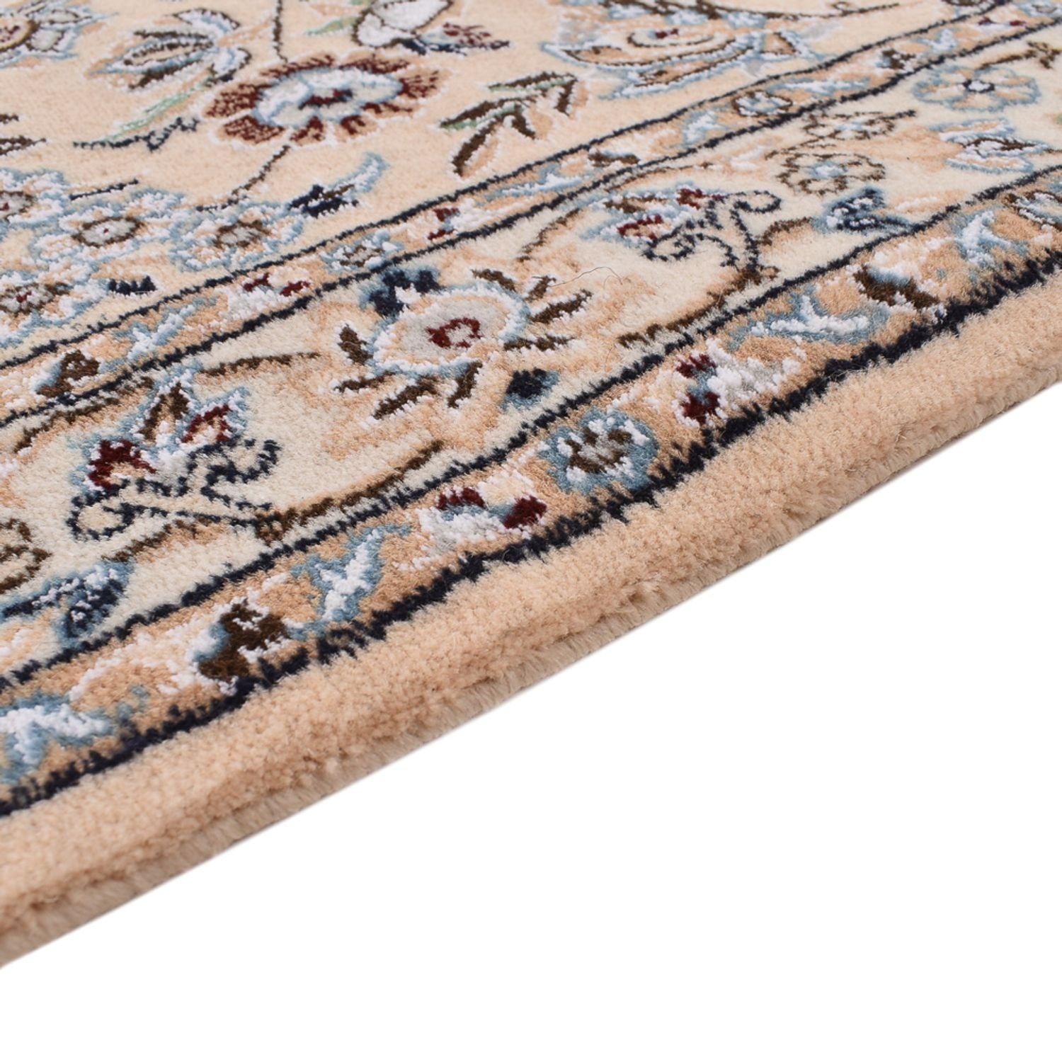 Perserteppich - Nain - Royal quadratisch  - 310 x 305 cm - dunkelblau