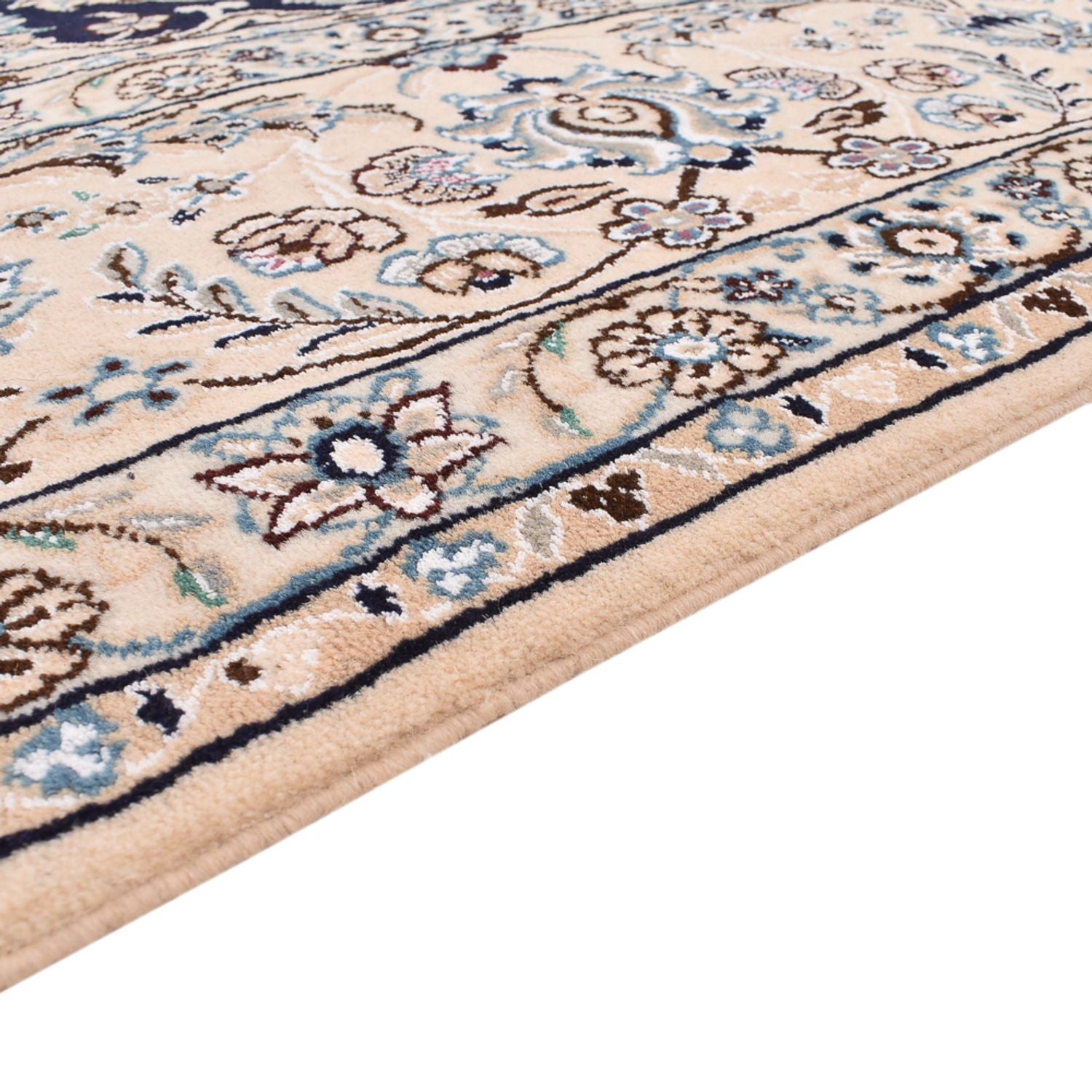Perserteppich - Nain - Royal - 303 x 250 cm - dunkelblau