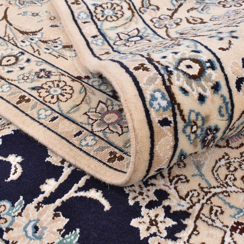 Perserteppich - Nain - Royal - 303 x 250 cm - dunkelblau