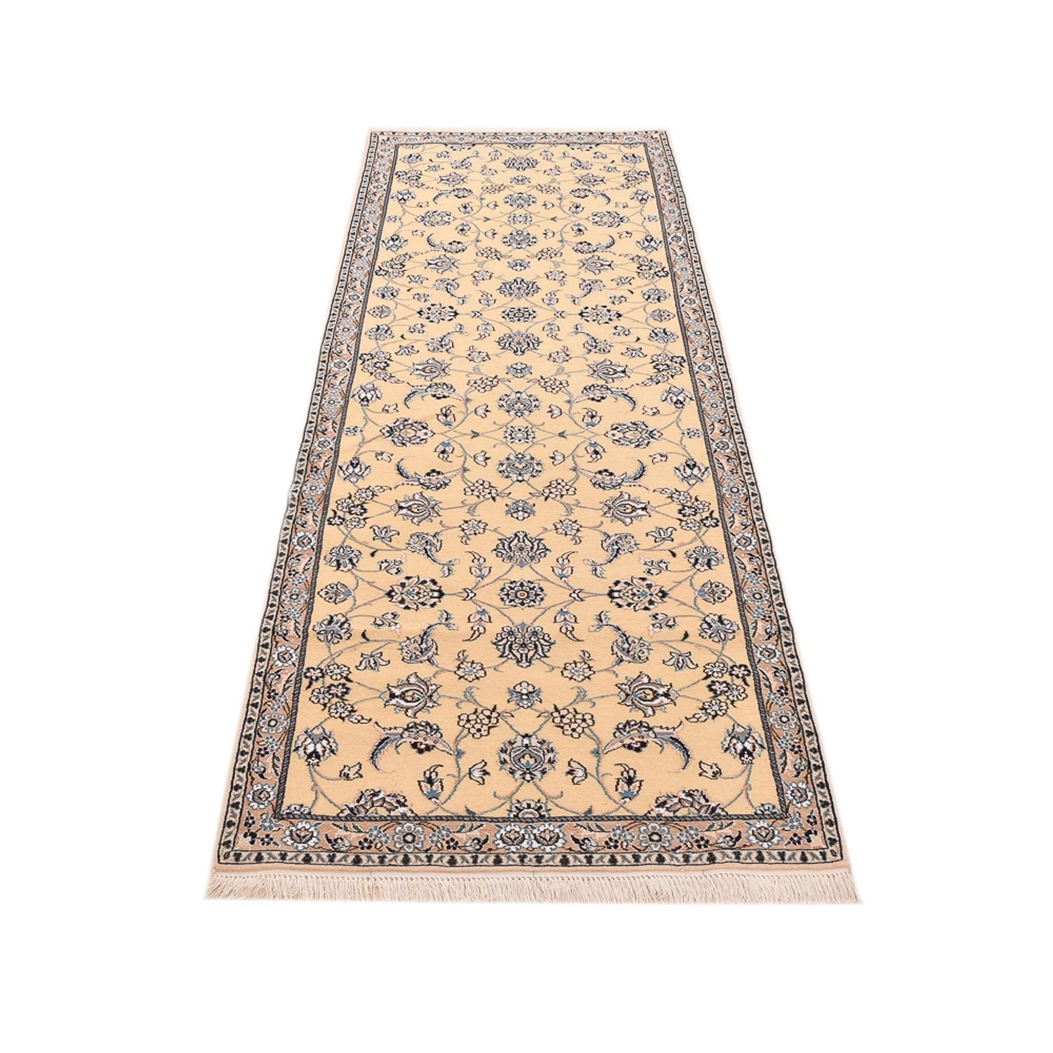 Läufer Perser - Nain - Royal - 269 x 88 cm - hellbeige