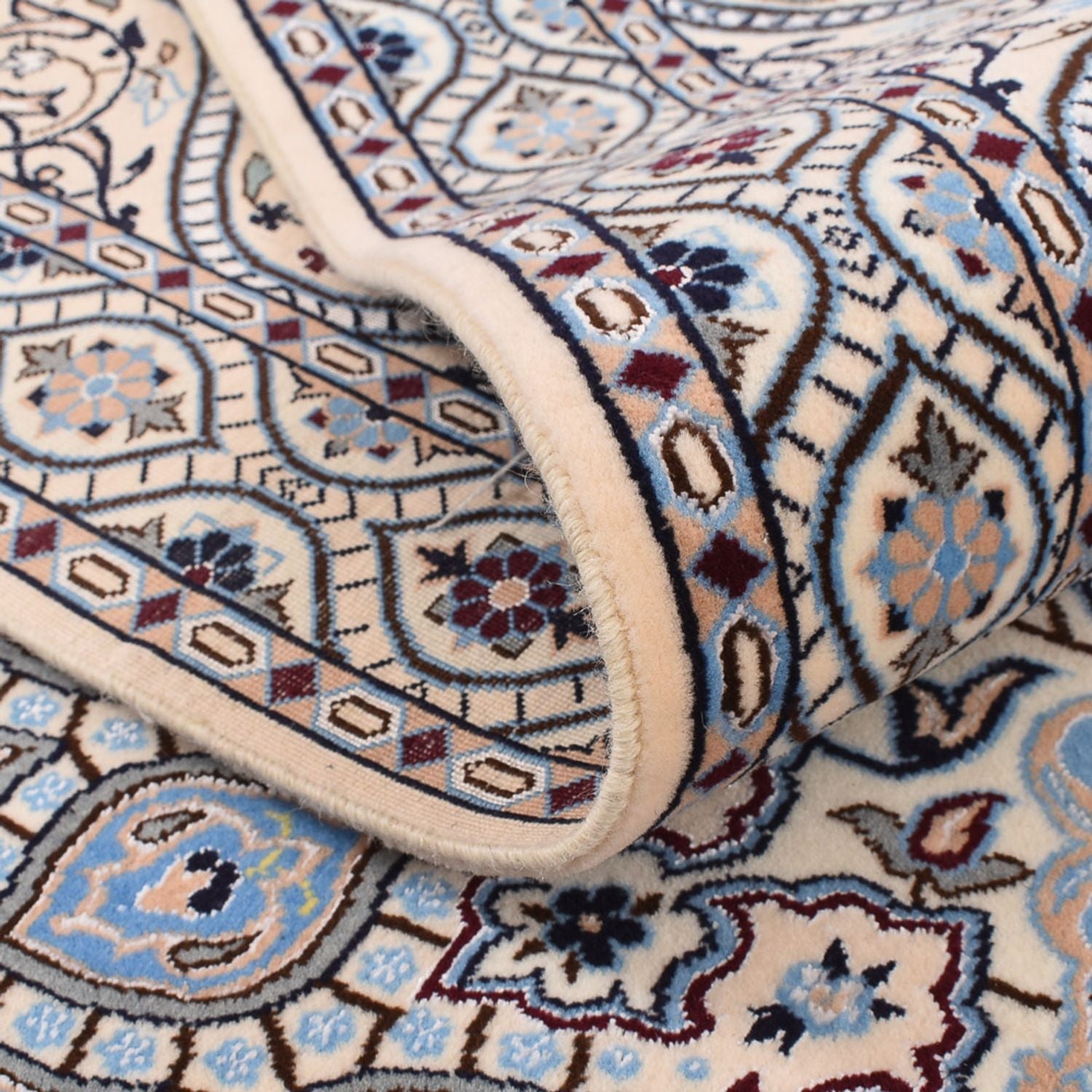Perserteppich - Nain - Premium - 314 x 253 cm - hellblau