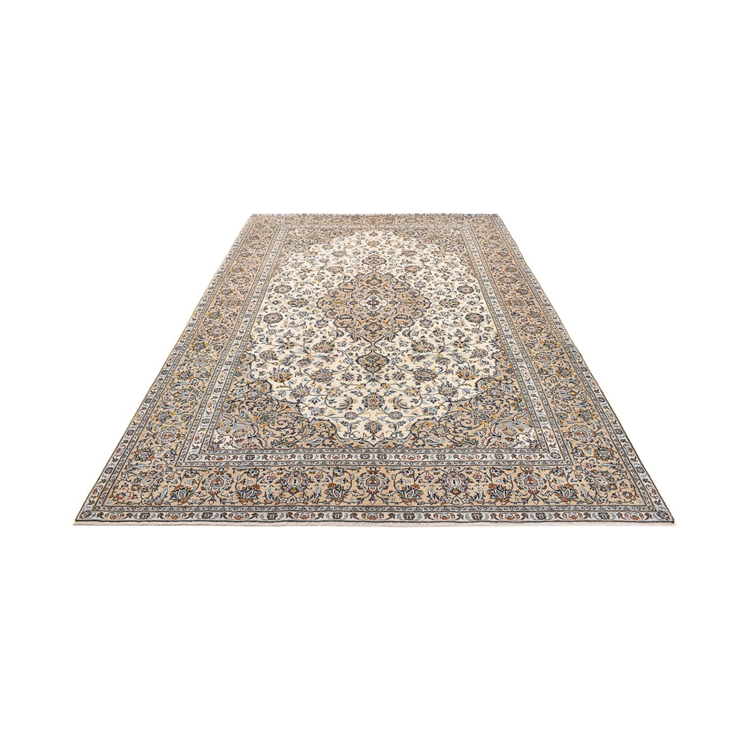 Perserteppich - Keshan - 343 x 238 cm - hellbeige