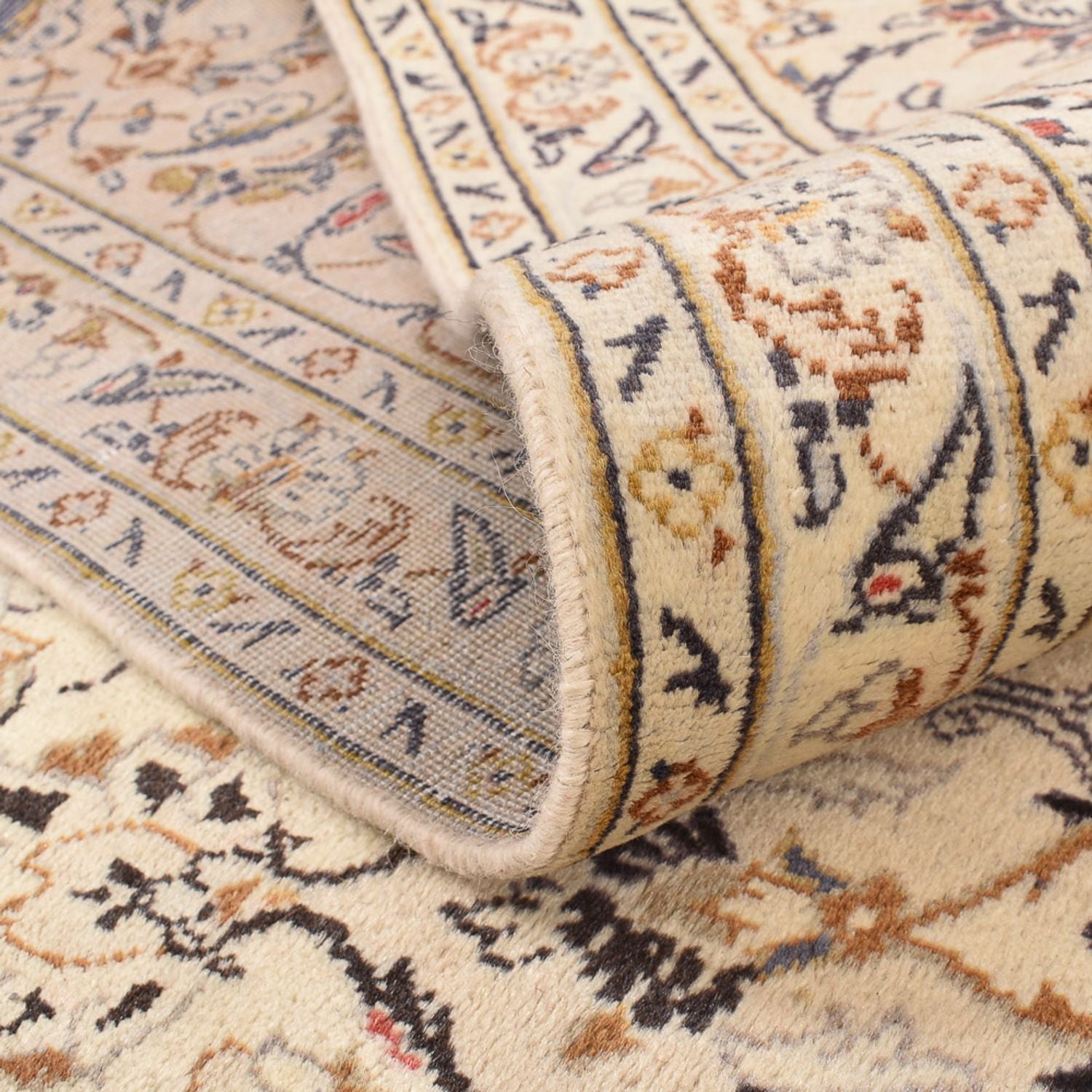 Perserteppich - Keshan - 359 x 243 cm - hellbeige