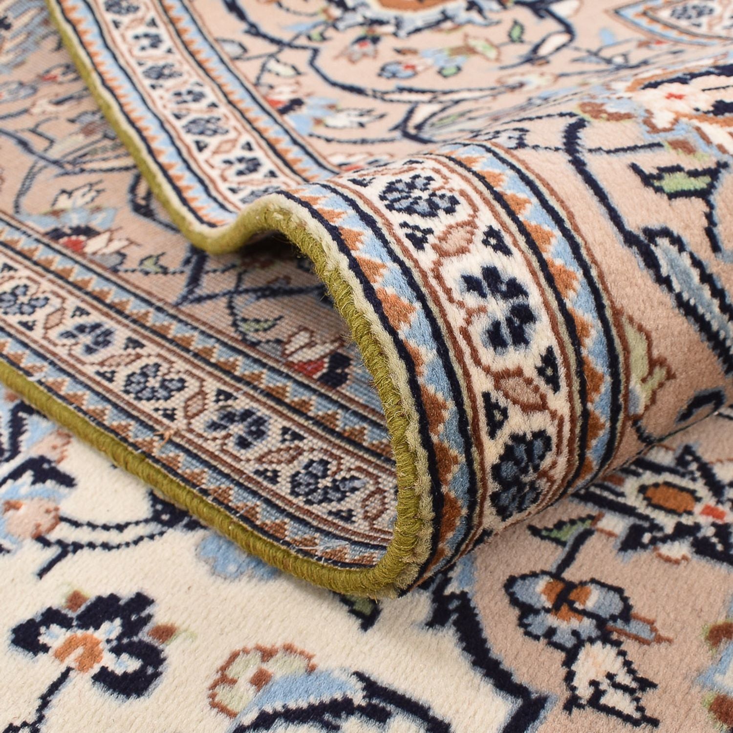 Perserteppich - Keshan - 303 x 202 cm - dunkelbeige