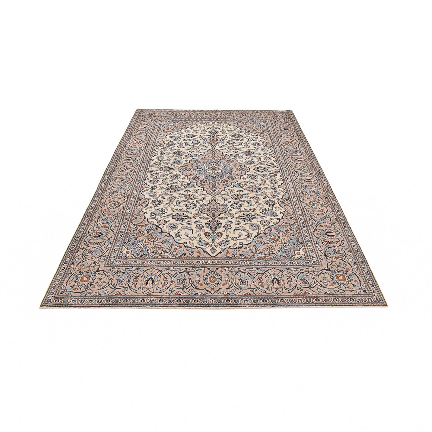 Perserteppich - Keshan - 303 x 202 cm - dunkelbeige