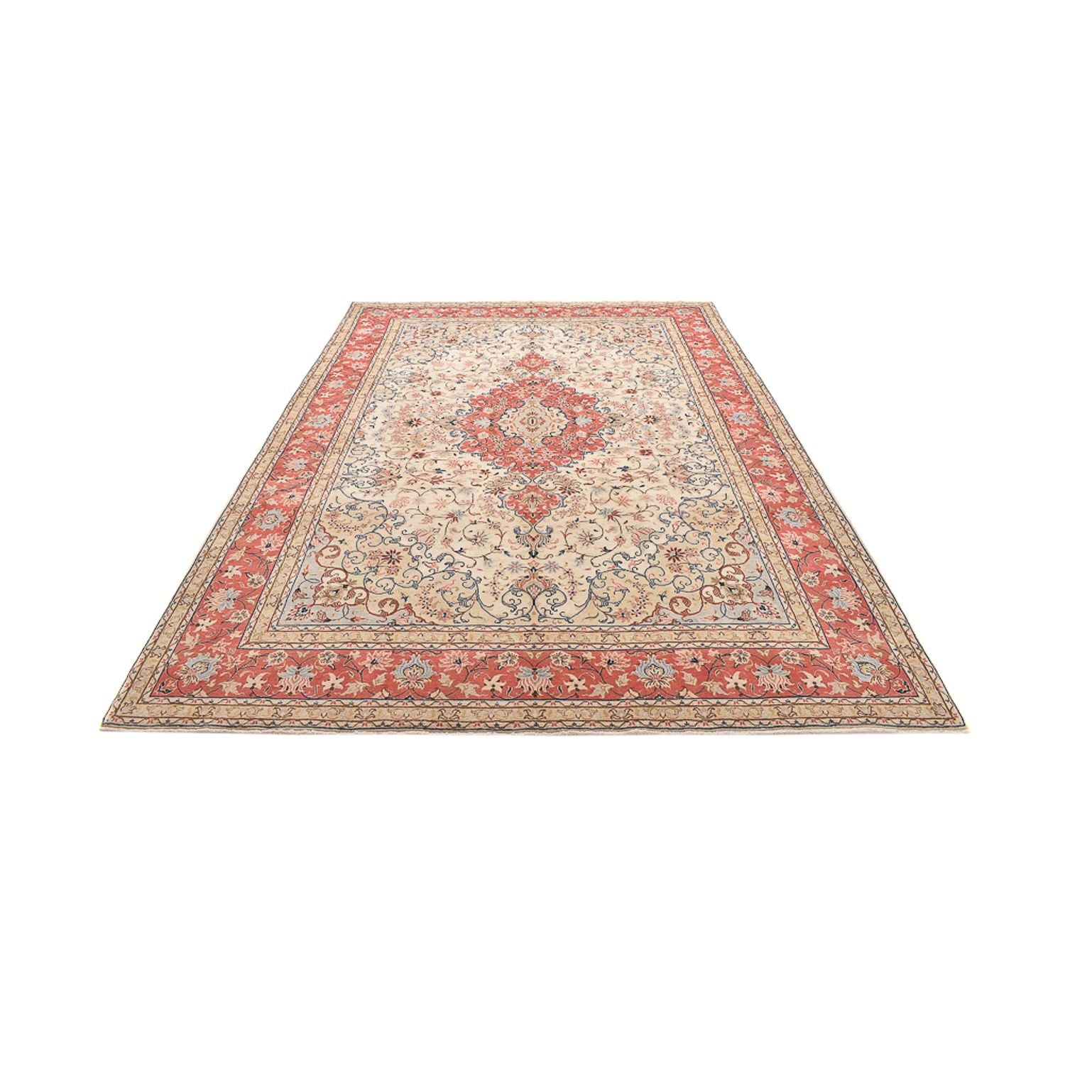 Perserteppich - Keshan - 342 x 243 cm - hellbeige