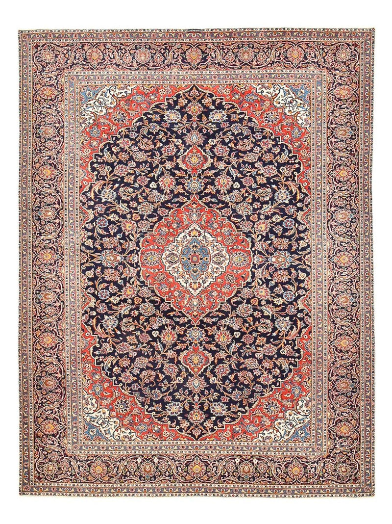Perserteppich - Keshan - 405 x 300 cm - dunkelblau