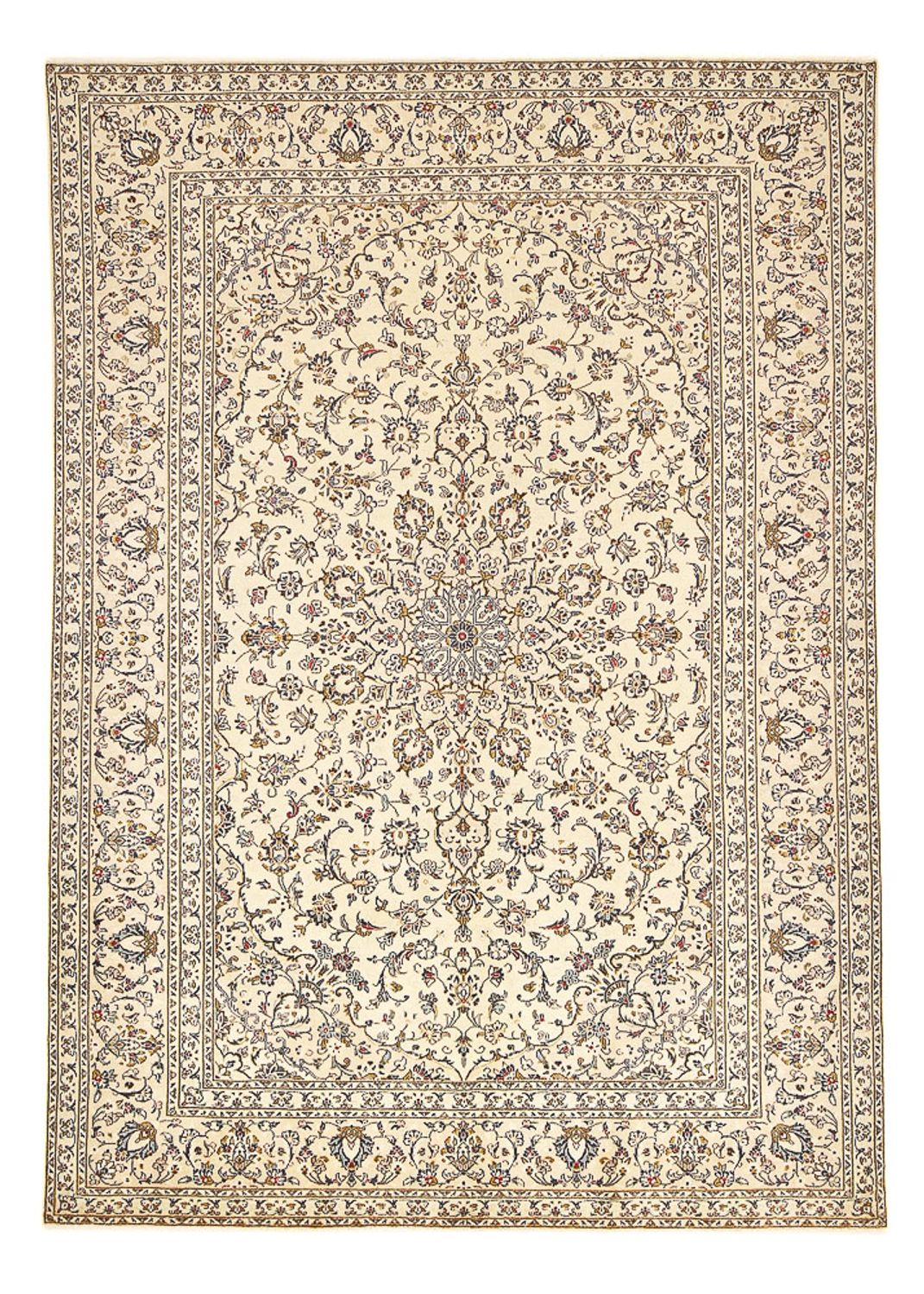 Perserteppich - Keshan - 345 x 239 cm - hellbeige