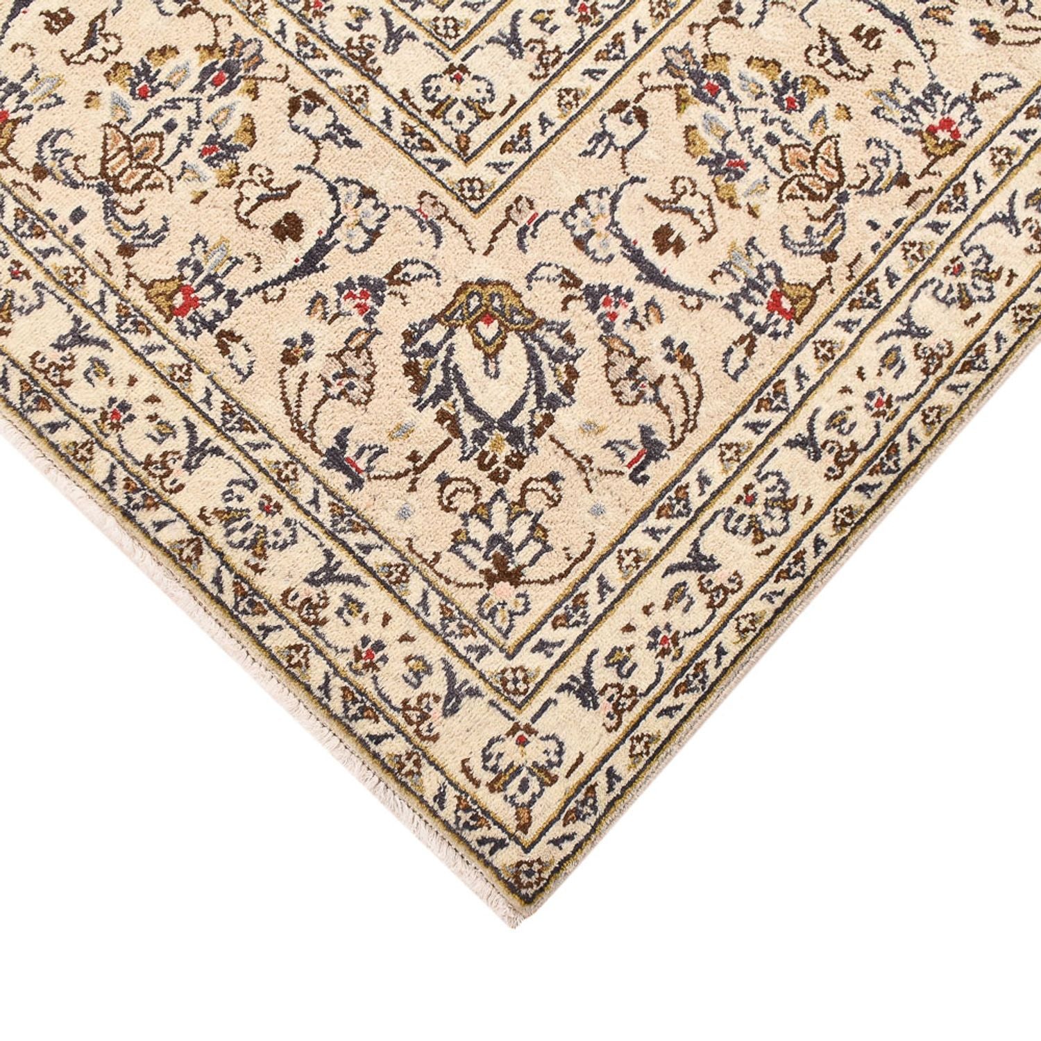 Perserteppich - Keshan - 345 x 239 cm - hellbeige
