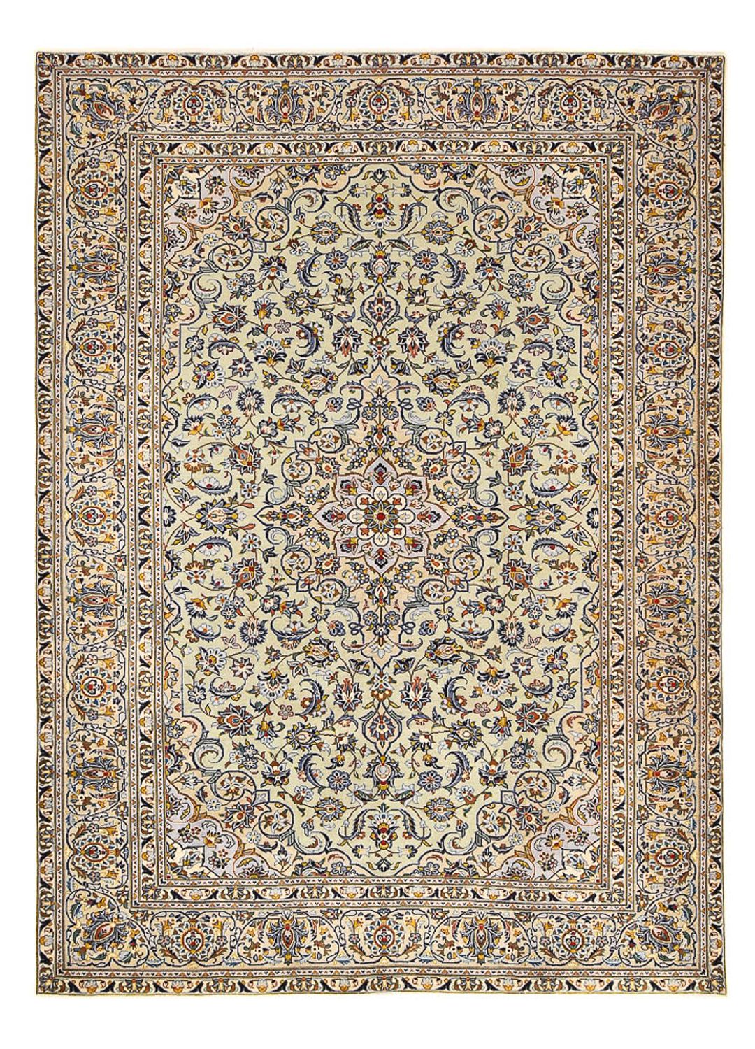 Perserteppich - Keshan - 350 x 249 cm - dunkelbeige
