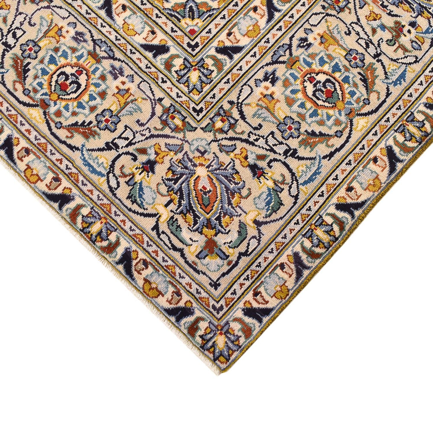 Perserteppich - Keshan - 350 x 249 cm - dunkelbeige