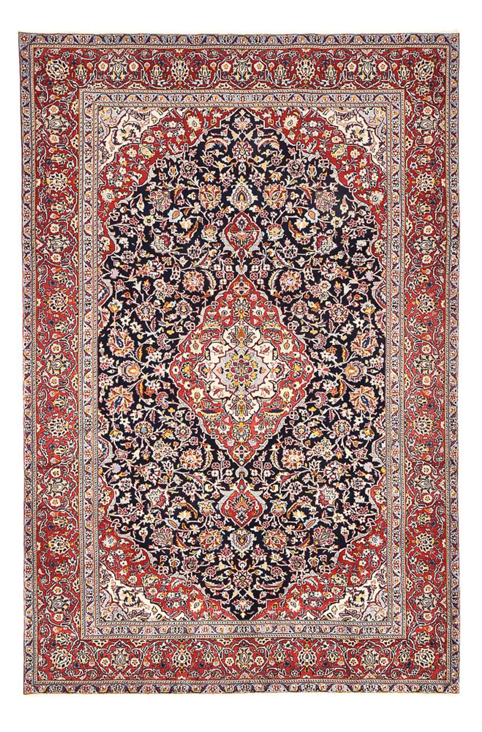 Perserteppich - Keshan - 330 x 217 cm - dunkelblau
