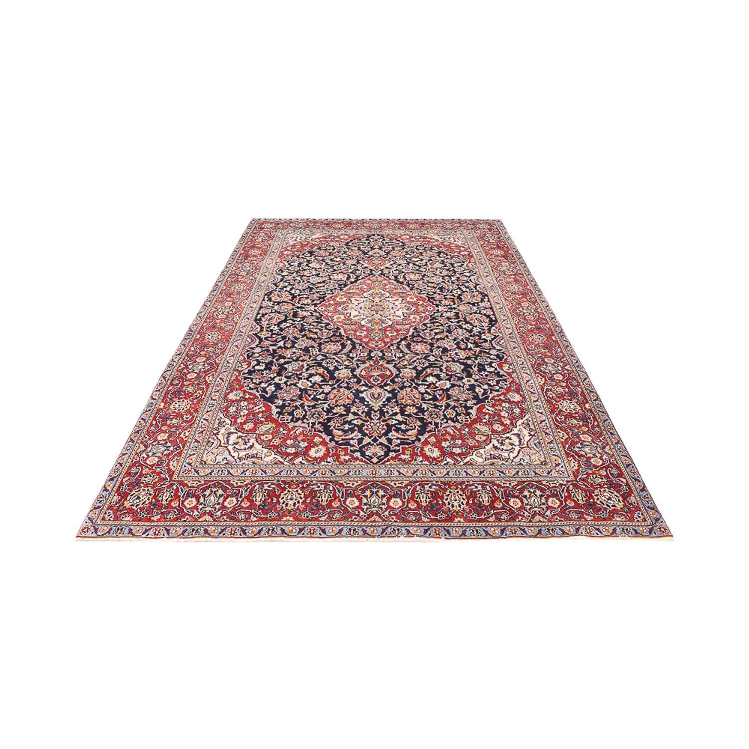Perserteppich - Keshan - 330 x 217 cm - dunkelblau