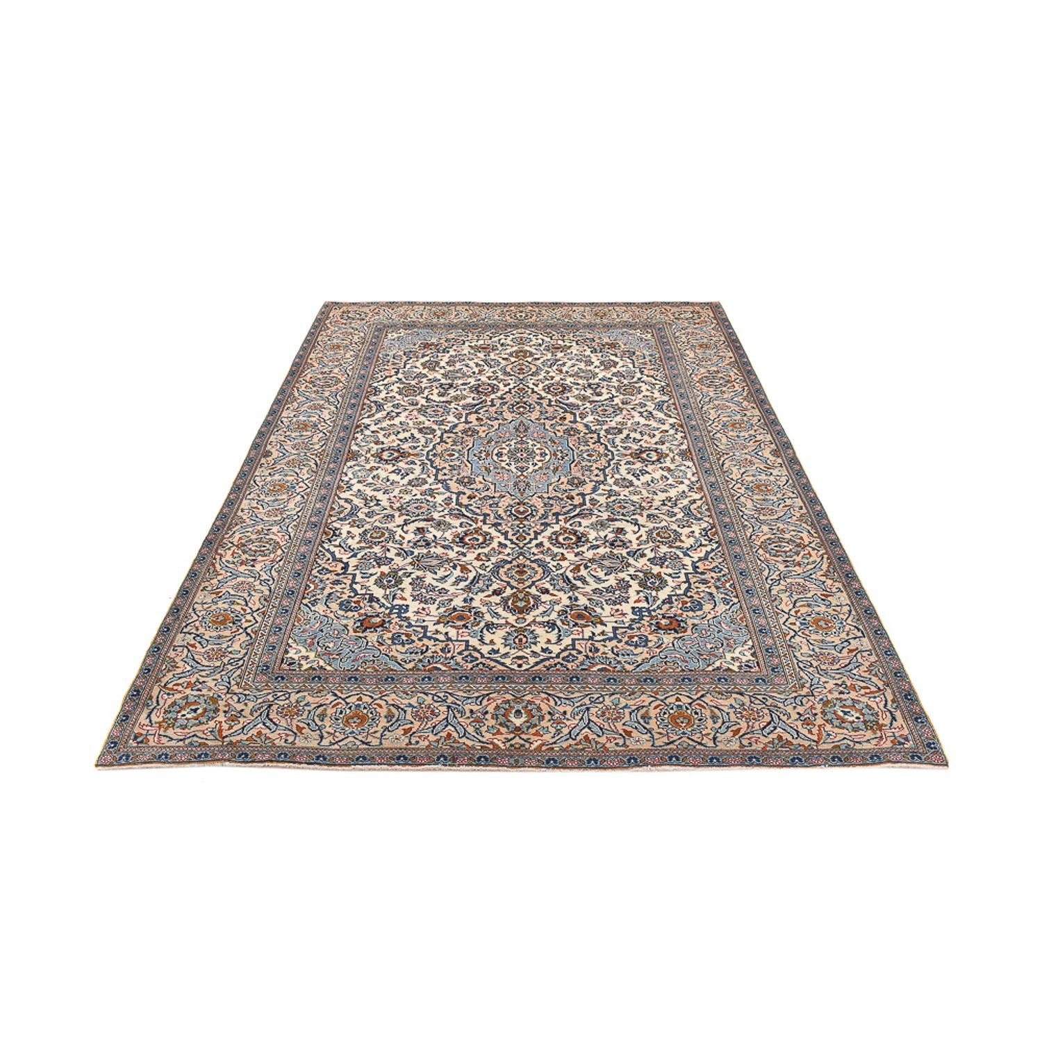 Perserteppich - Keshan - 288 x 198 cm - hellbeige