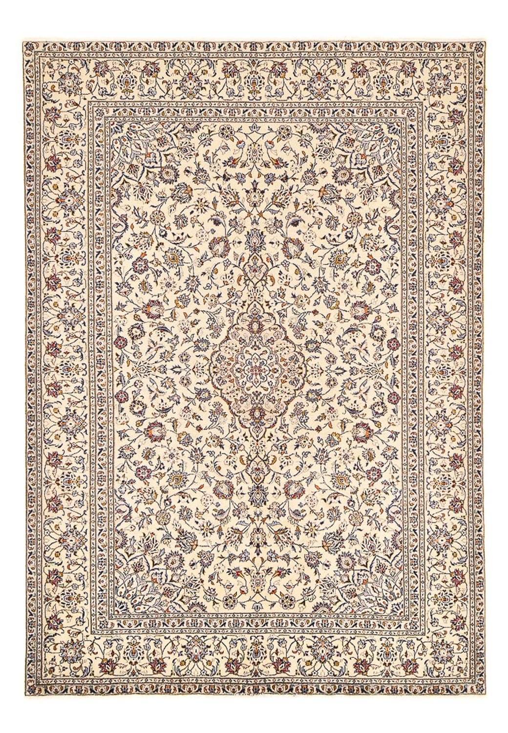 Perserteppich - Keshan - 295 x 196 cm - hellbeige