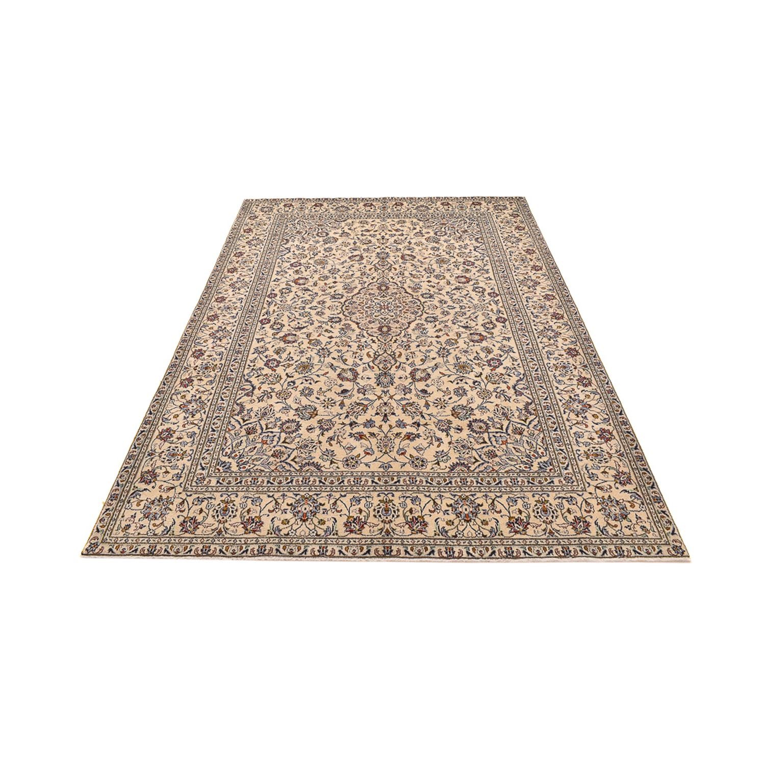 Perserteppich - Keshan - 295 x 196 cm - hellbeige