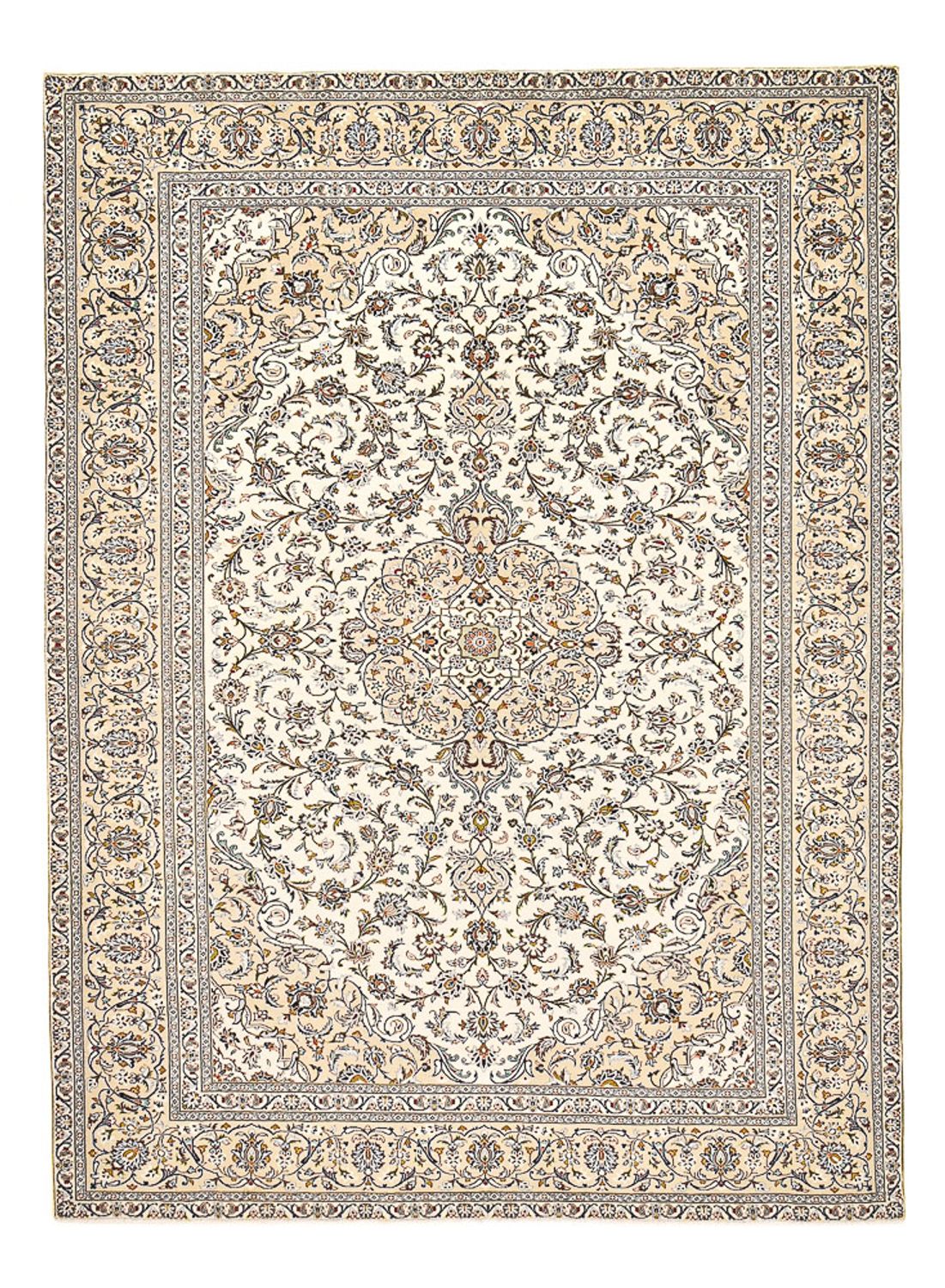 Perserteppich - Keshan - 400 x 288 cm - hellbeige