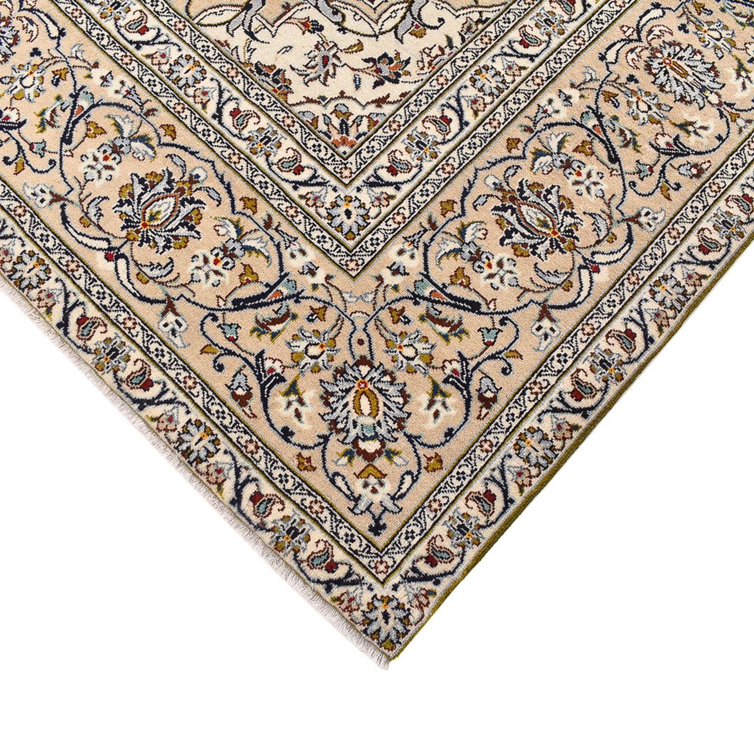 Perserteppich - Keshan - 400 x 288 cm - hellbeige