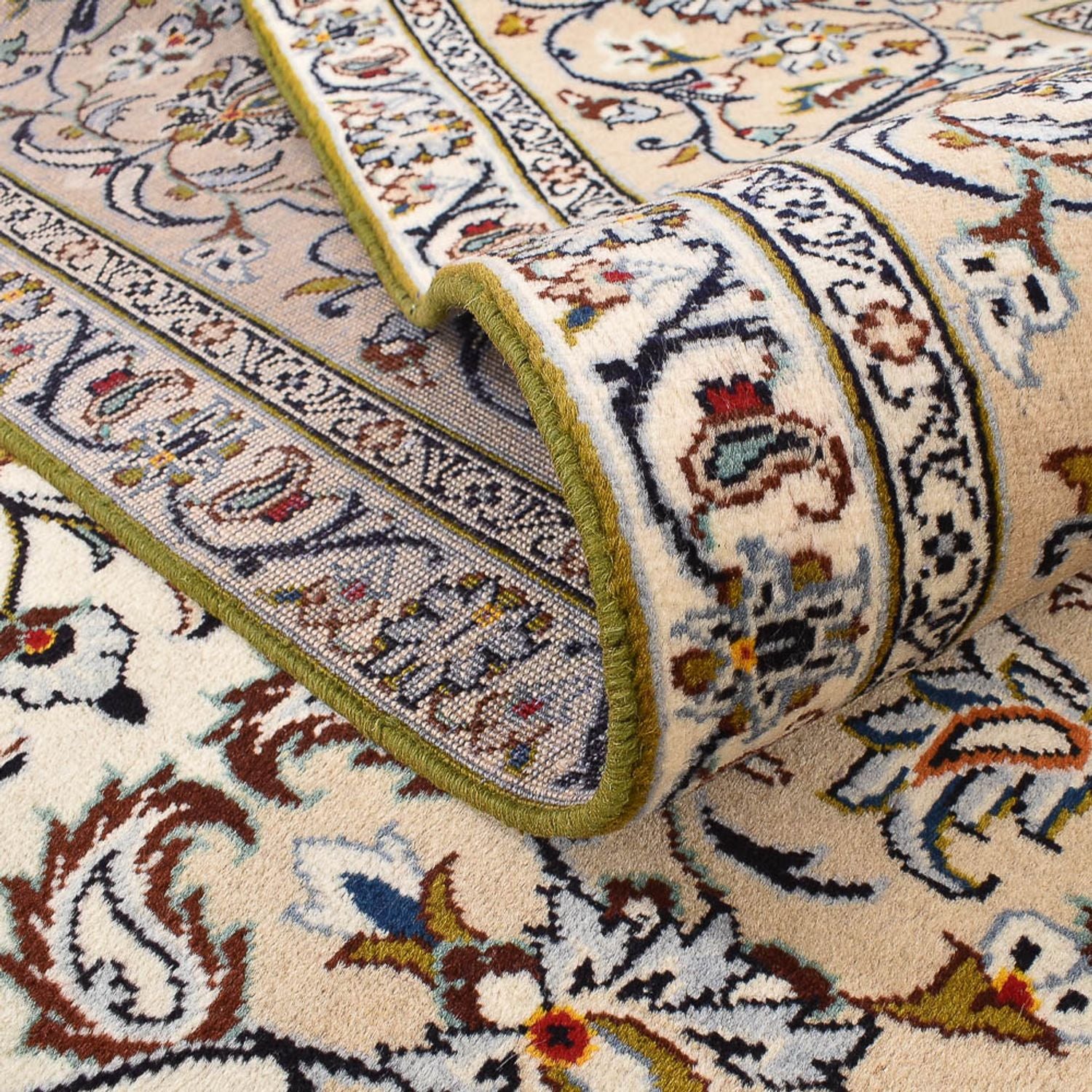 Perserteppich - Keshan - 400 x 288 cm - hellbeige