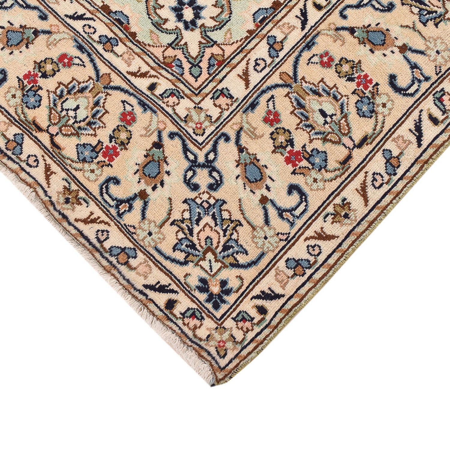 Perserteppich - Keshan - 290 x 191 cm - hellbeige