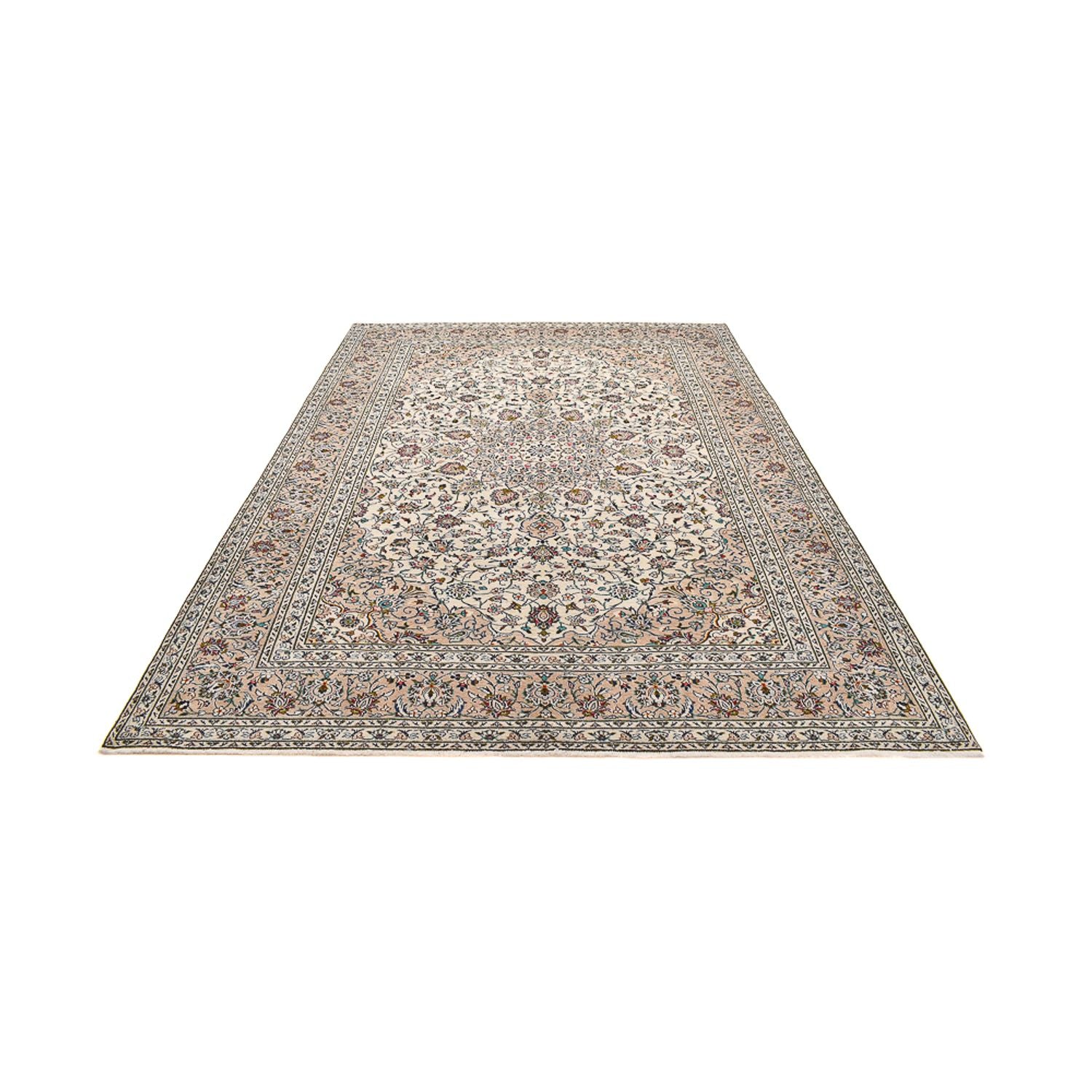 Perserteppich - Keshan - 340 x 245 cm - hellbeige