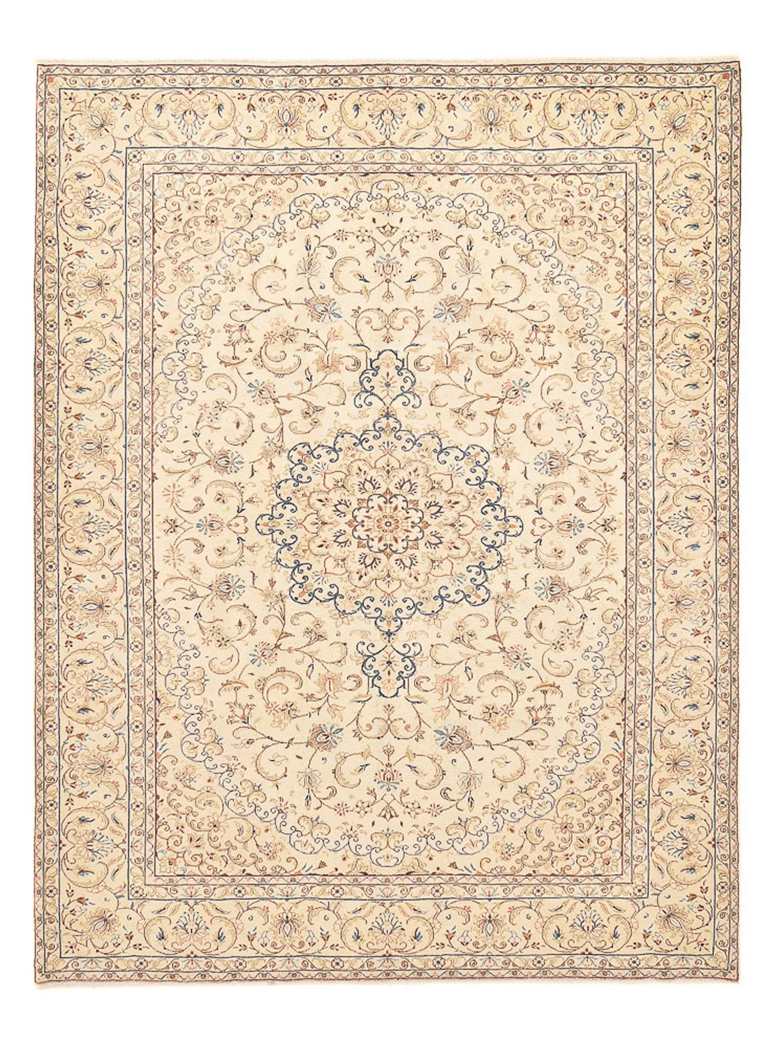 Perserteppich - Keshan - 335 x 250 cm - hellbeige