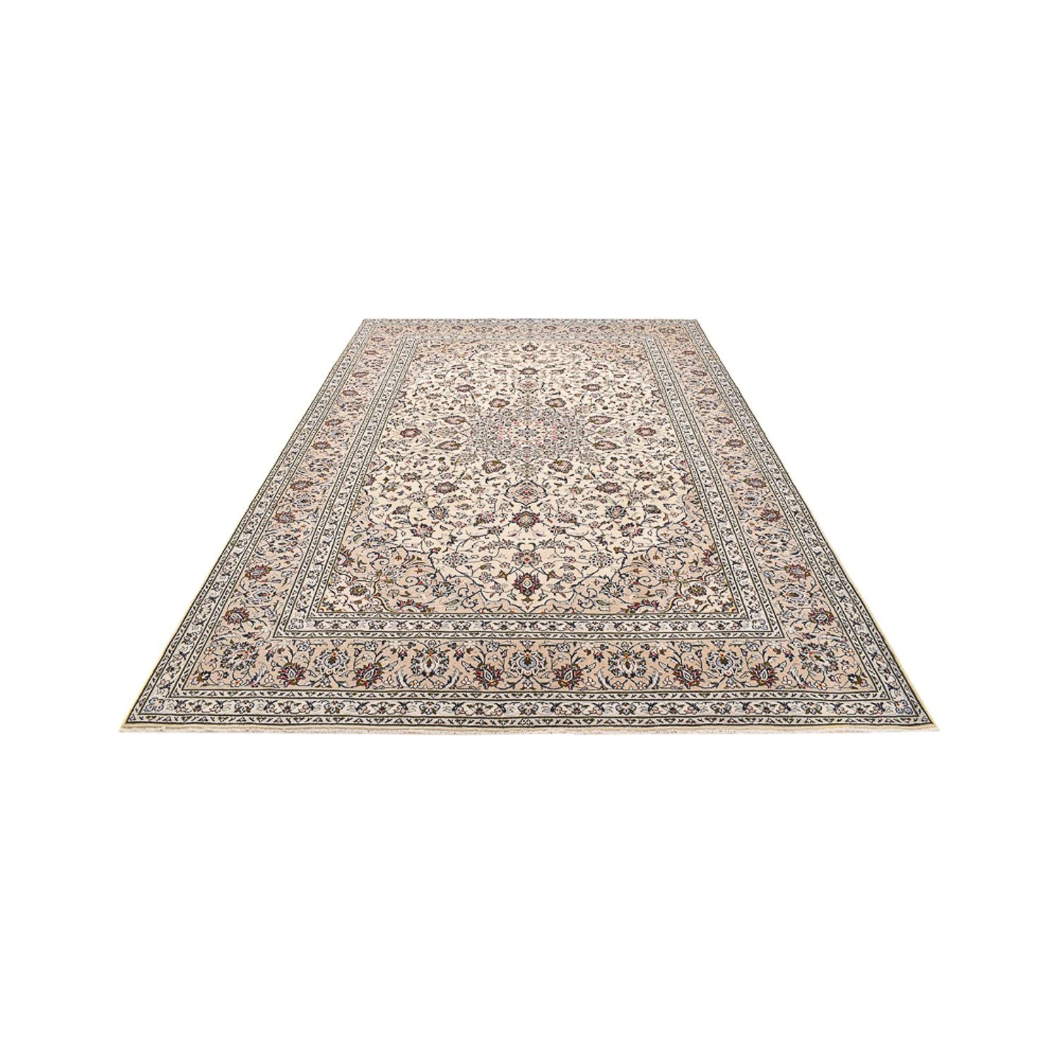 Perserteppich - Keshan - 356 x 242 cm - hellbeige