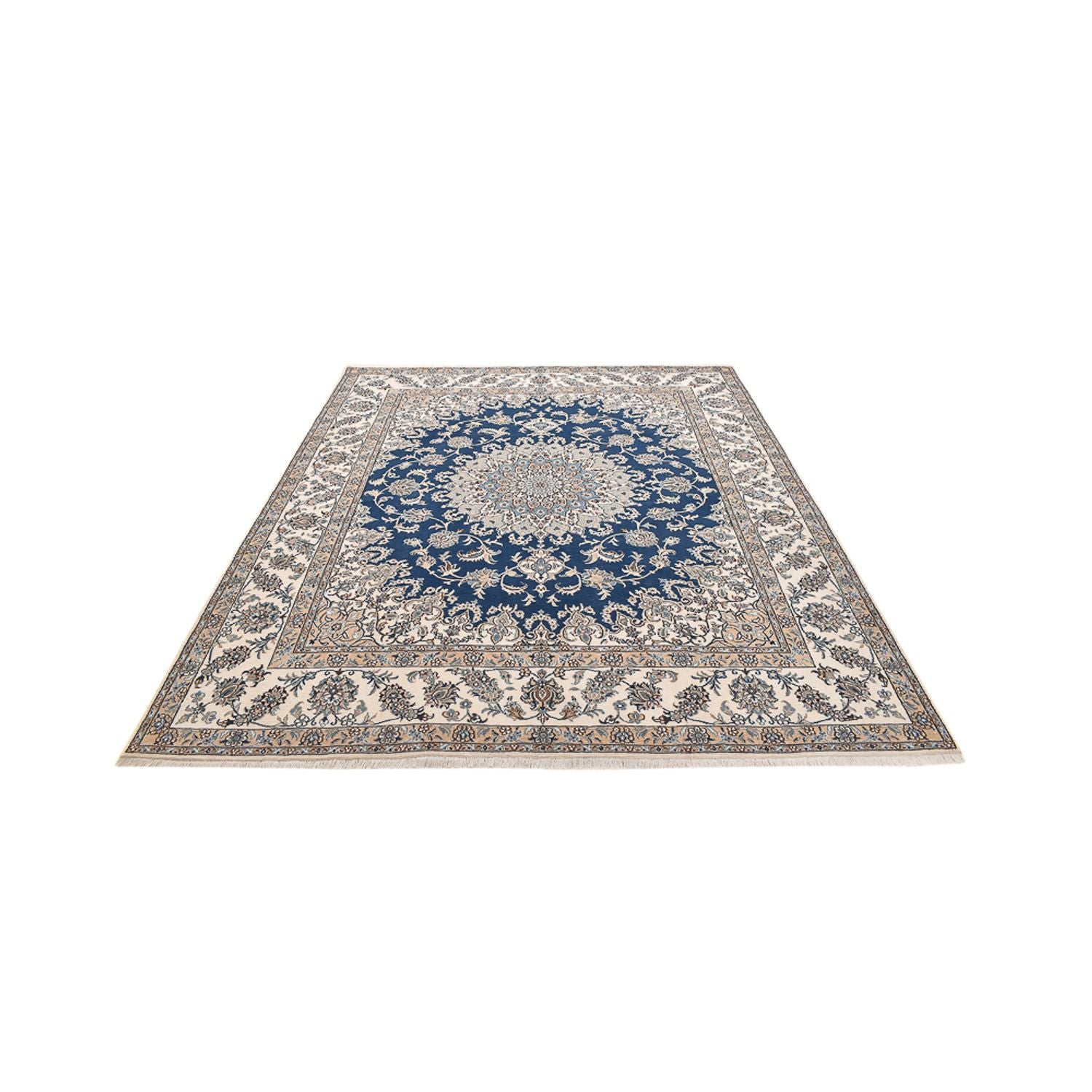 Perserteppich - Nain - 293 x 244 cm - blau