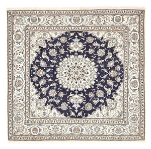 Perserteppich - Nain quadratisch  - 208 x 200 cm - dunkelblau