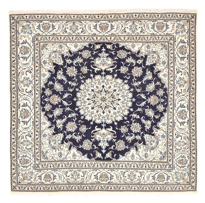 Perserteppich - Nain quadratisch  - 208 x 200 cm - dunkelblau