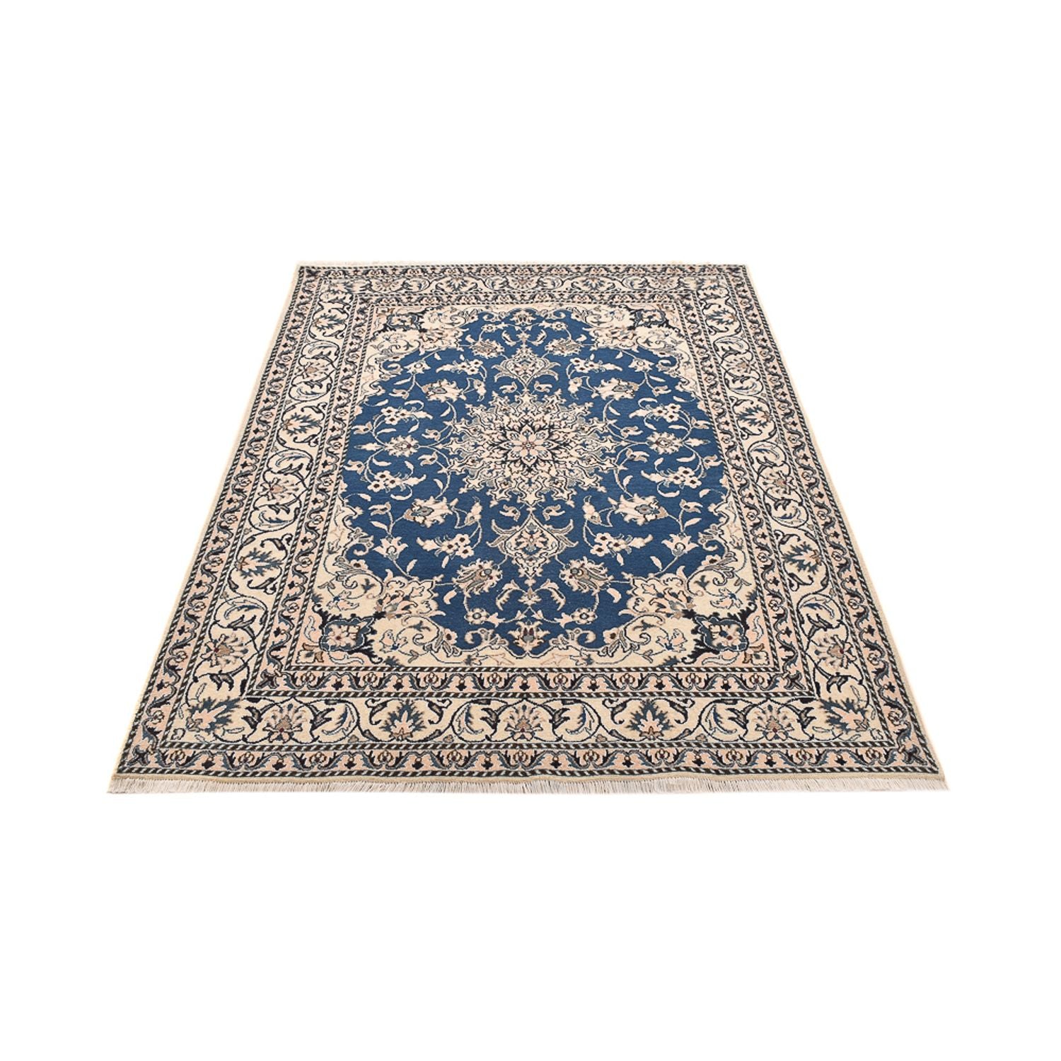 Perserteppich - Nain - 205 x 150 cm - blau