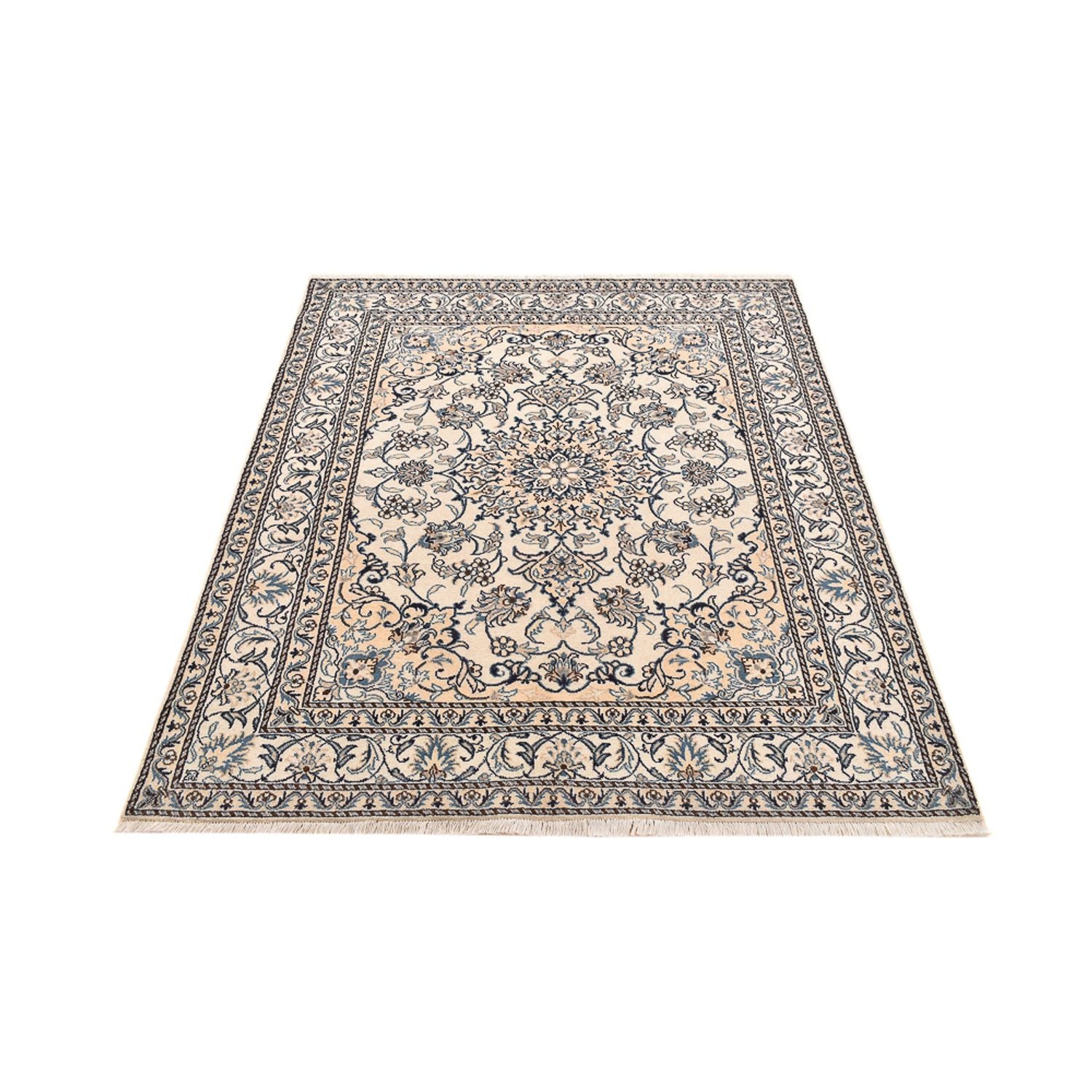 Perserteppich - Nain - 198 x 152 cm - hellbeige