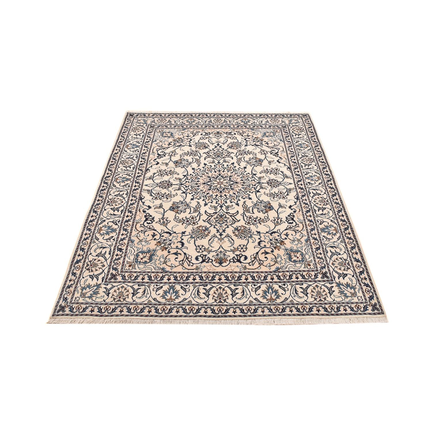 Perserteppich - Nain - 197 x 147 cm - hellbeige