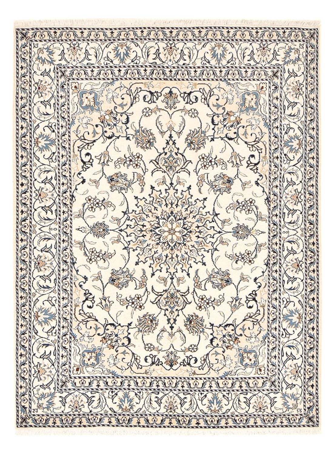 Perserteppich - Nain - 209 x 146 cm - hellbeige