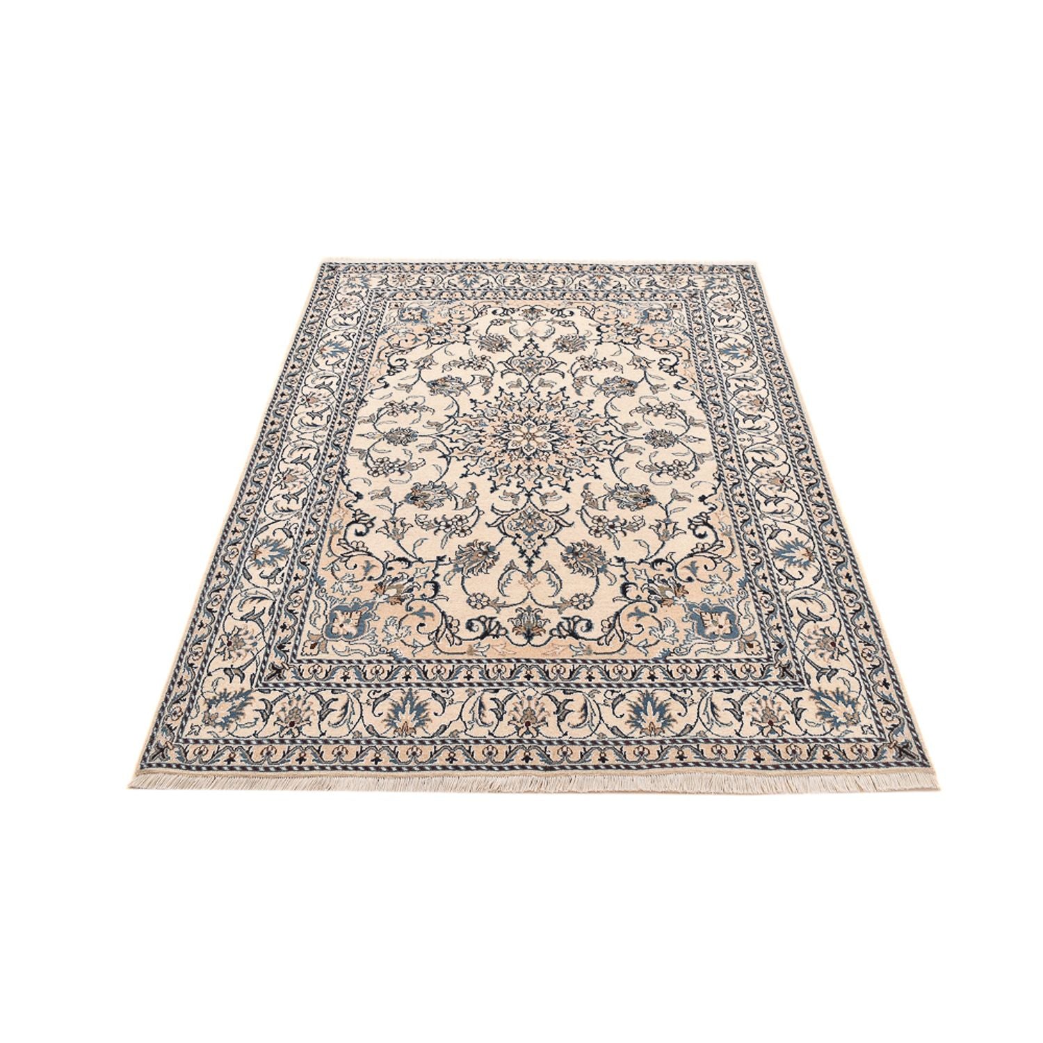 Perserteppich - Nain - 209 x 146 cm - hellbeige