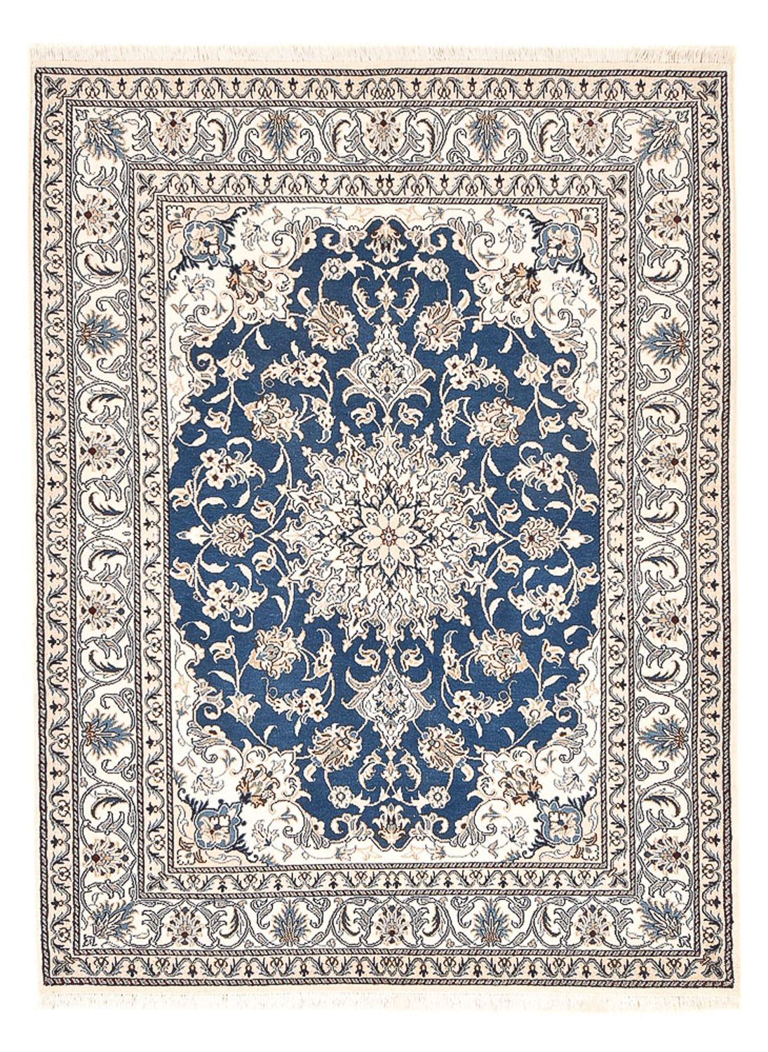 Perserteppich - Nain - 200 x 146 cm - hellblau