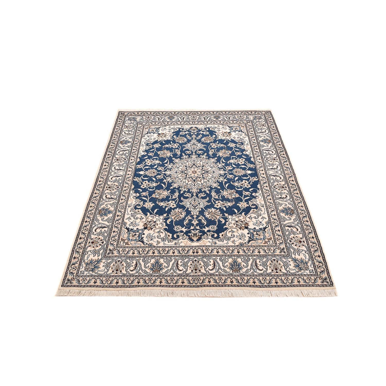 Perserteppich - Nain - 200 x 146 cm - hellblau