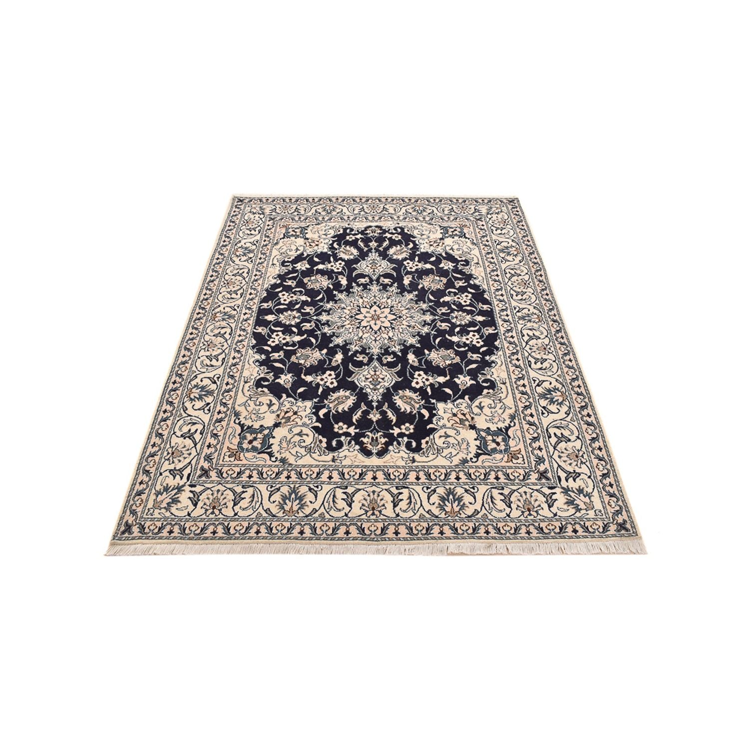 Perserteppich - Nain - 207 x 149 cm - dunkelblau