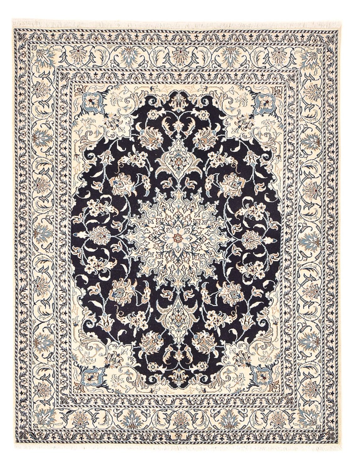 Perserteppich - Nain - 203 x 150 cm - dunkelblau