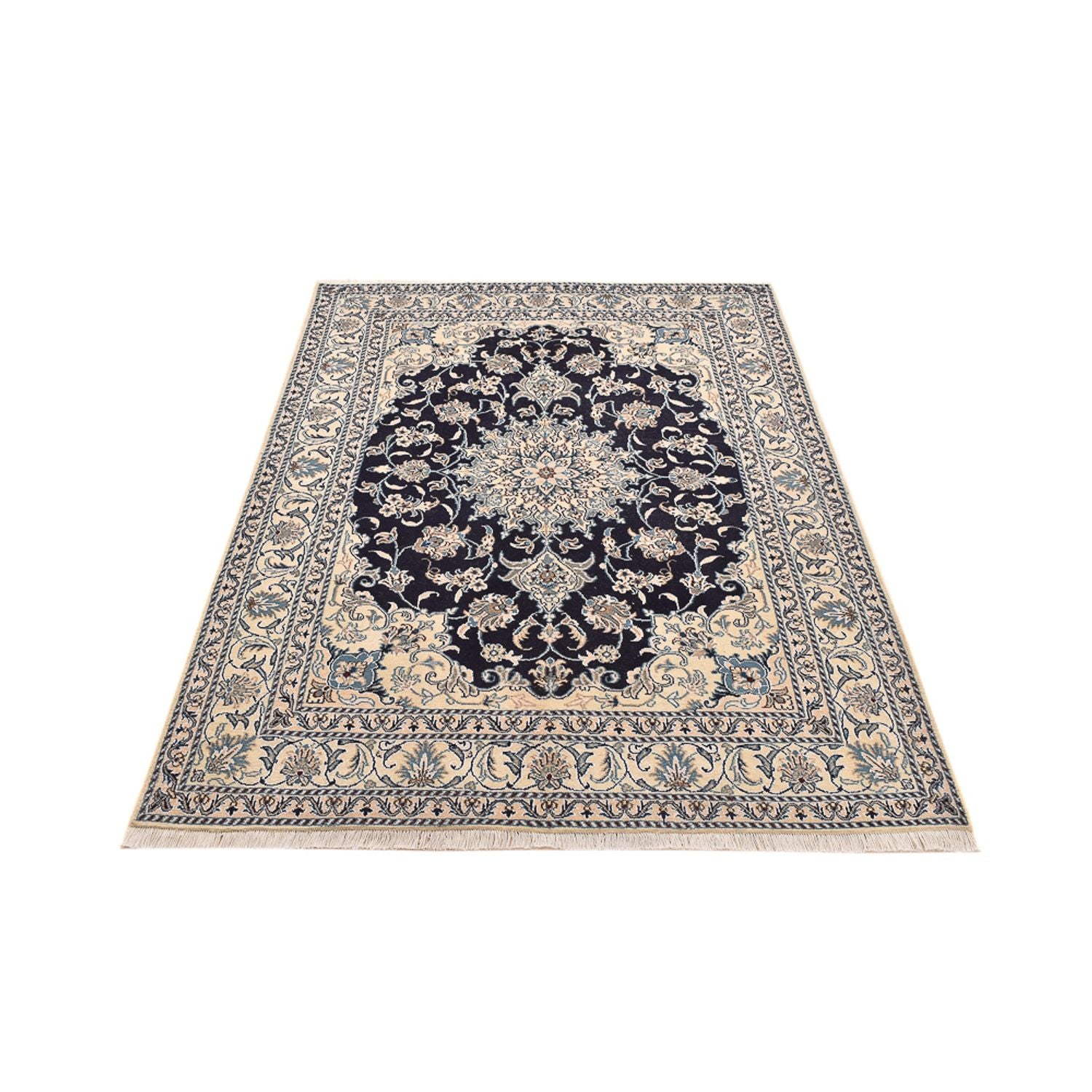 Perserteppich - Nain - 203 x 150 cm - dunkelblau