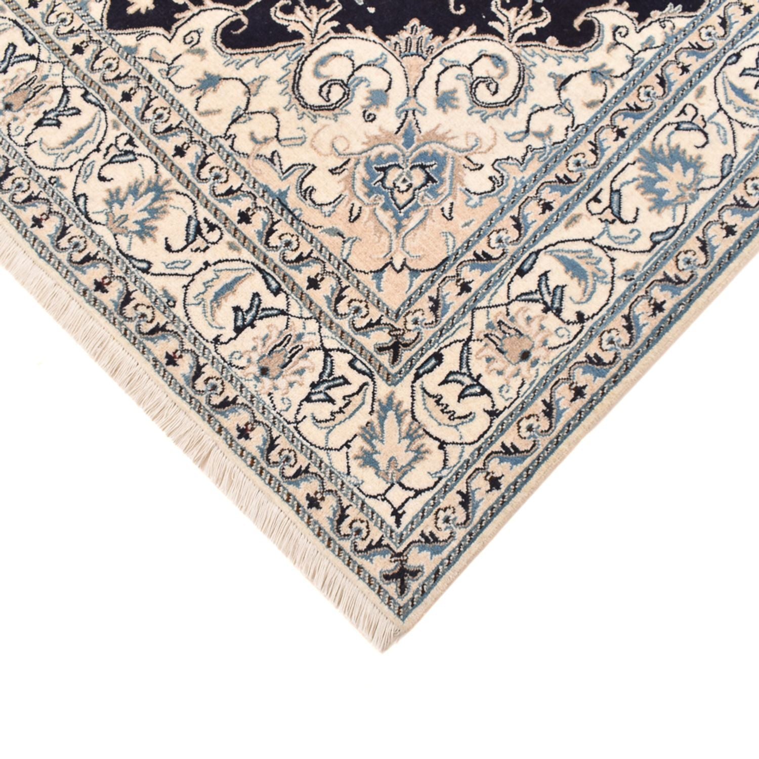 Perserteppich - Nain - 245 x 166 cm - dunkelblau