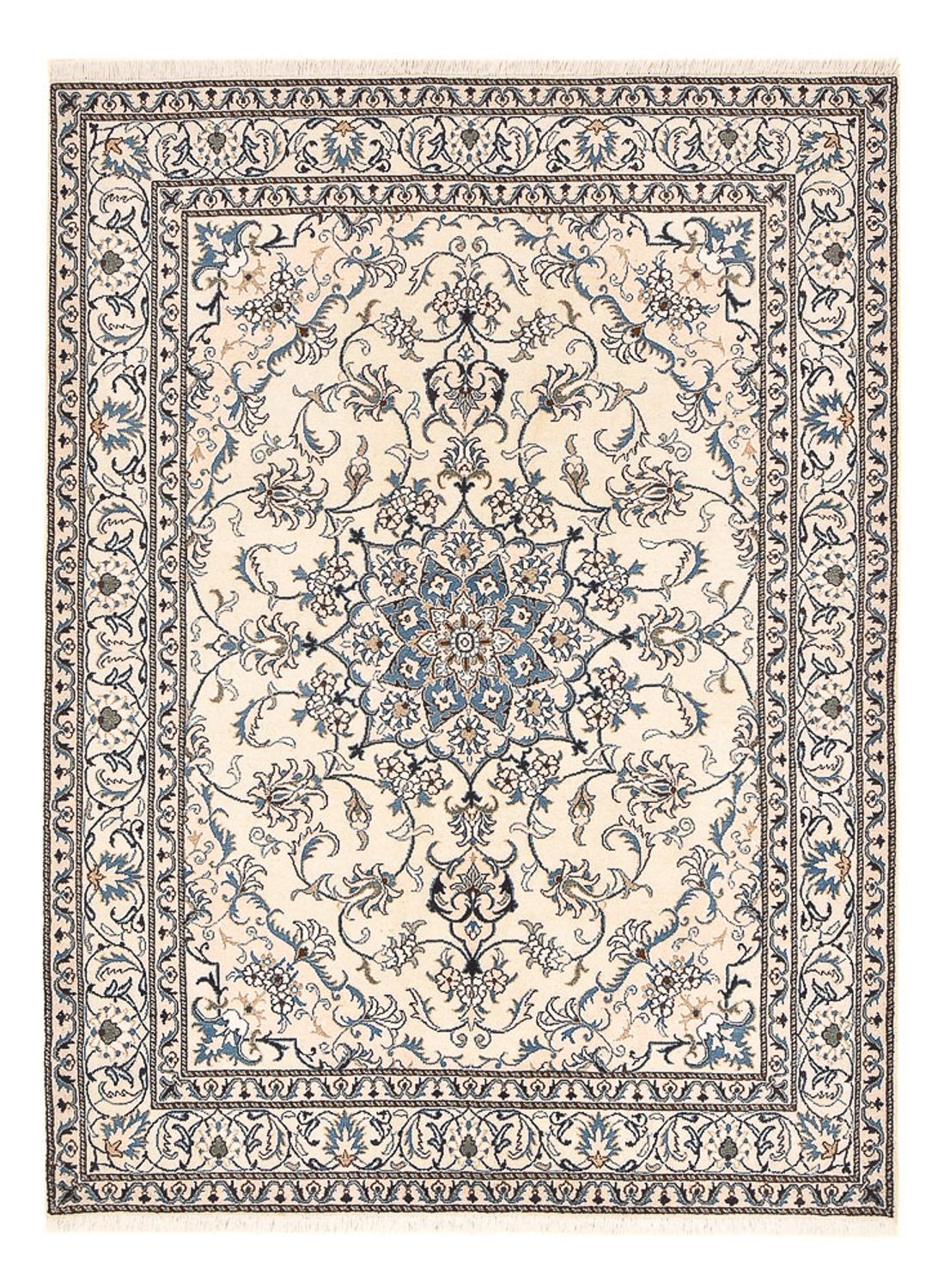 Perserteppich - Nain - 239 x 170 cm - hellbeige