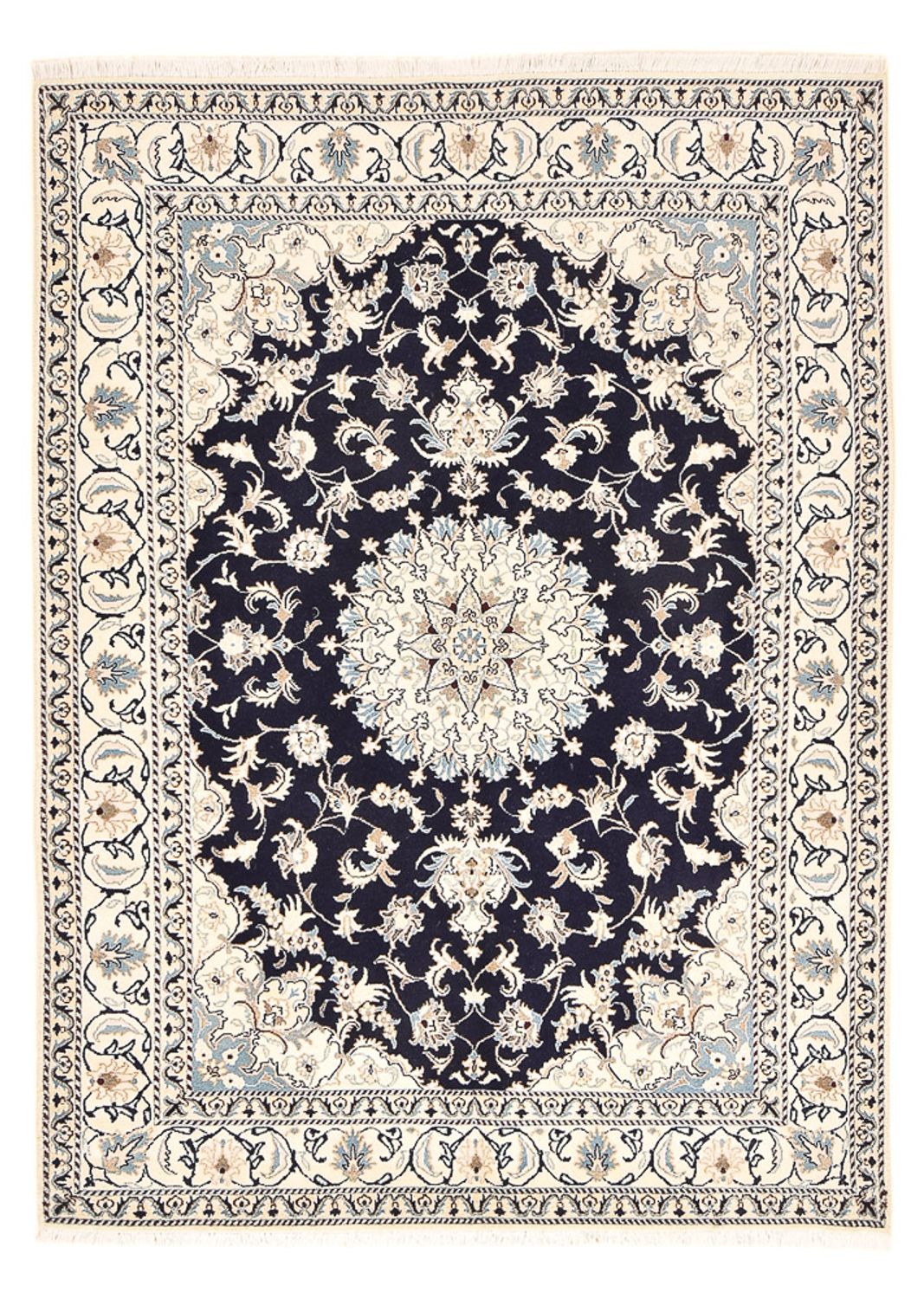 Perserteppich - Nain - 237 x 169 cm - dunkelblau