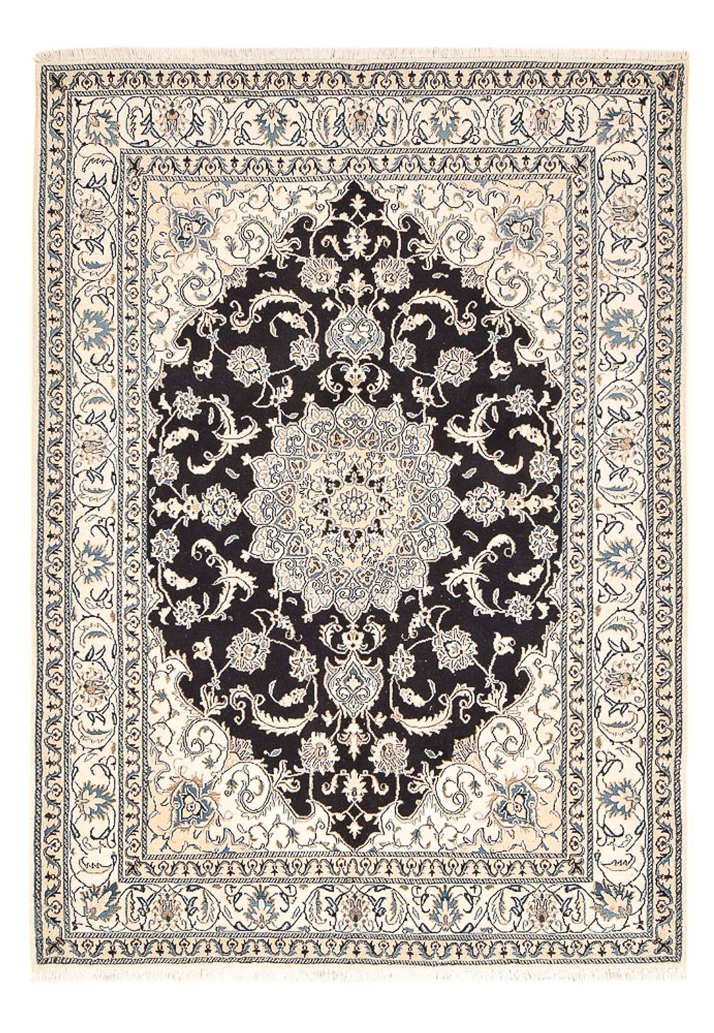 Perserteppich - Nain - 240 x 165 cm - dunkelblau