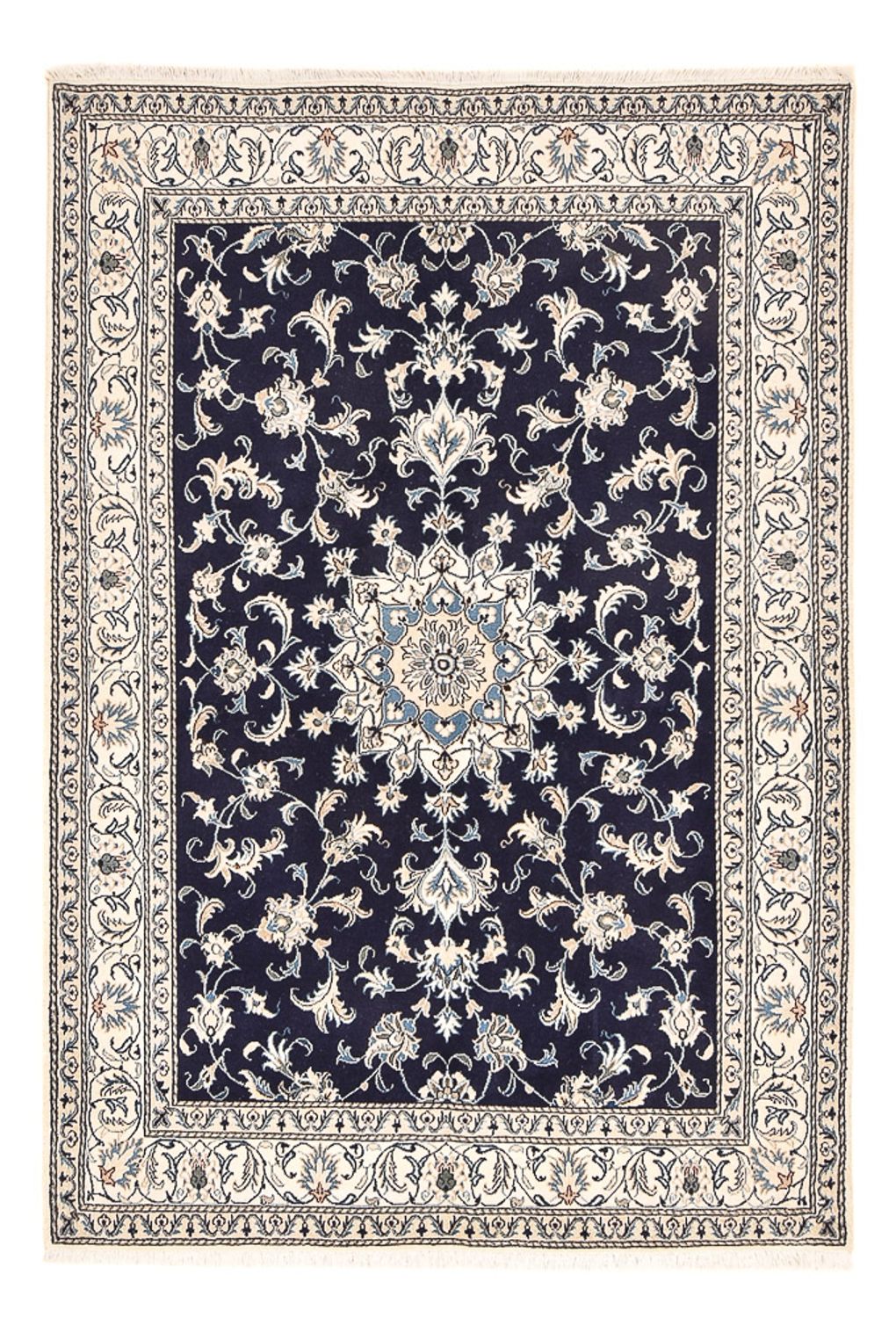 Perserteppich - Nain - 245 x 167 cm - dunkelblau