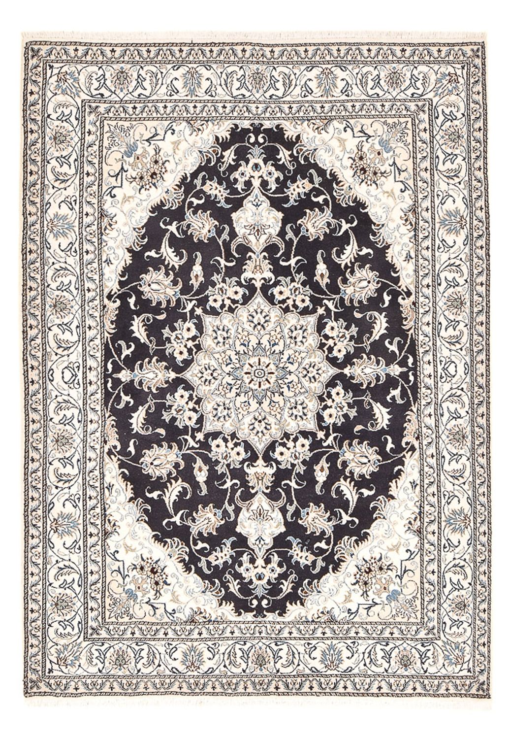 Perserteppich - Nain - 238 x 161 cm - dunkelblau