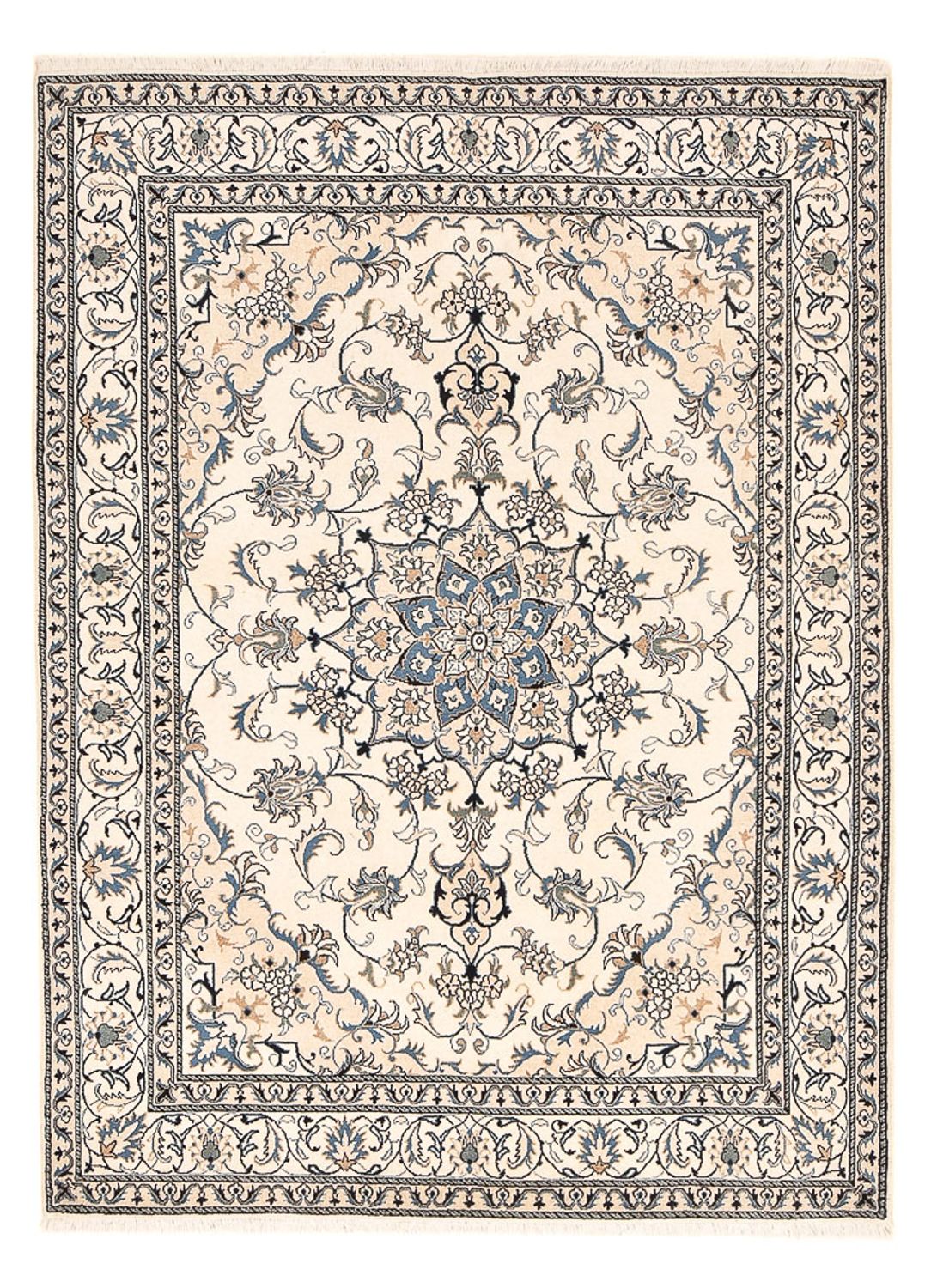 Perserteppich - Nain - 240 x 168 cm - hellbeige