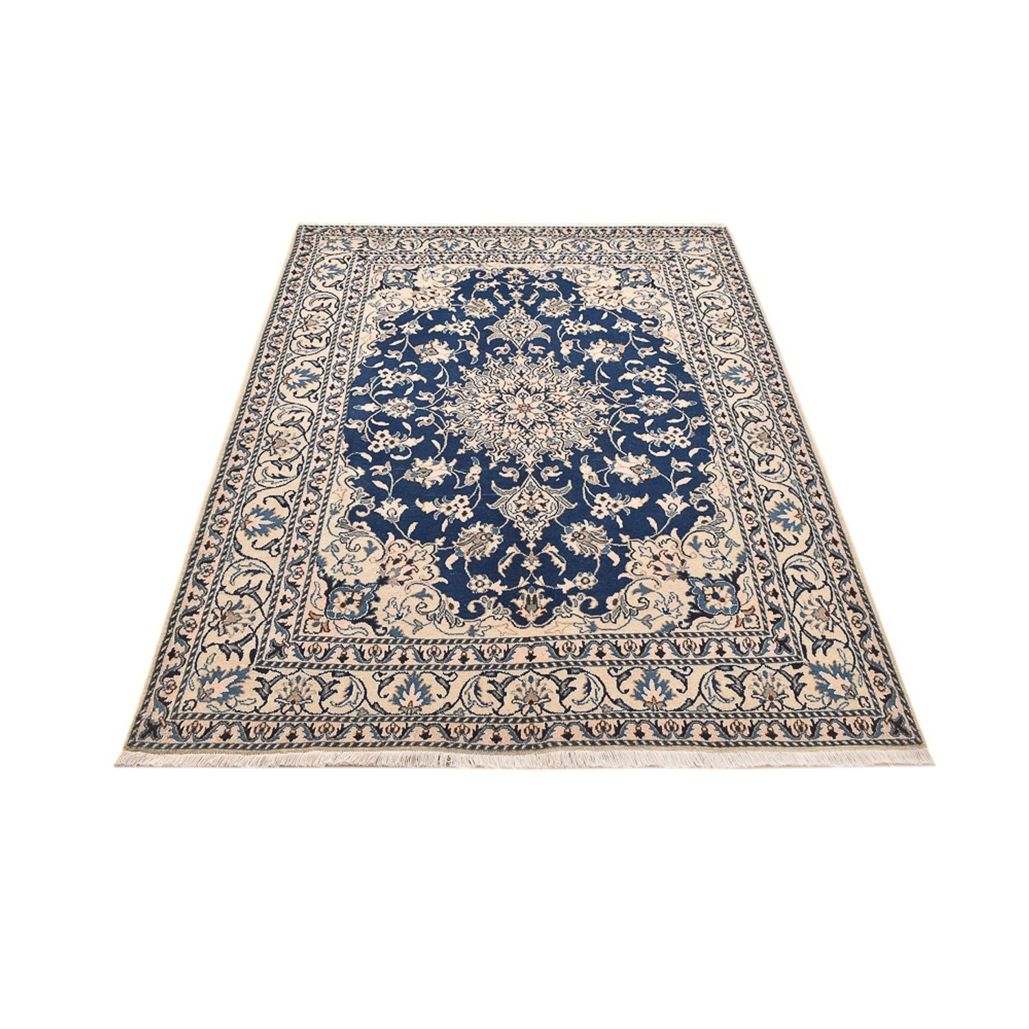 Perserteppich - Nain - 208 x 149 cm - dunkelblau